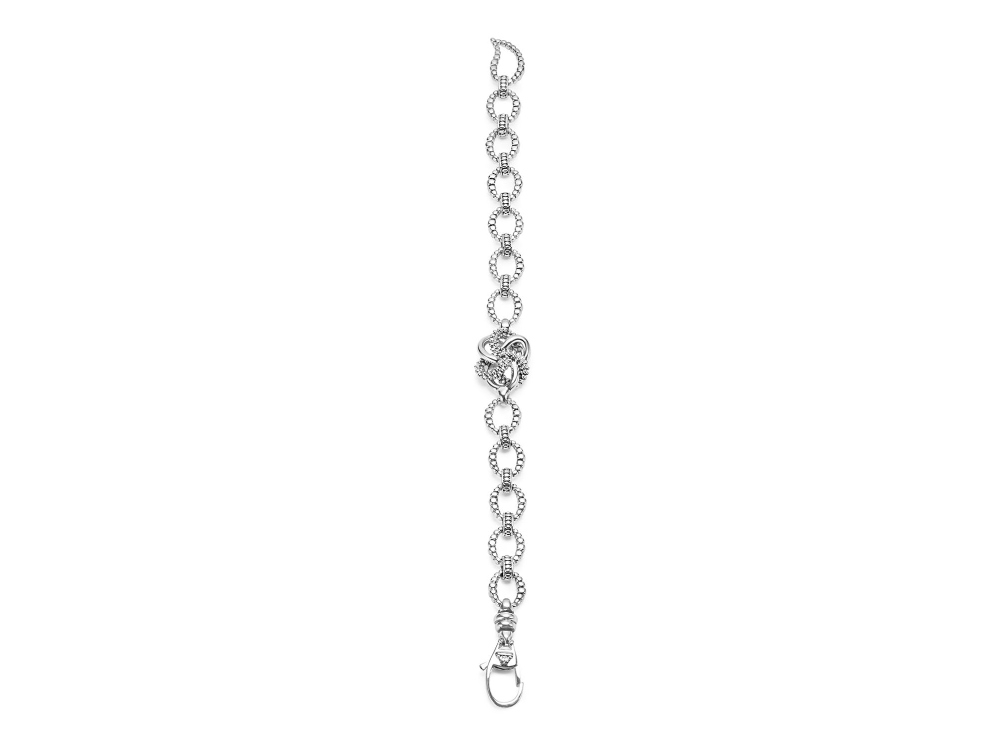 Sterling Love Knot Link Bracelet — Image 5