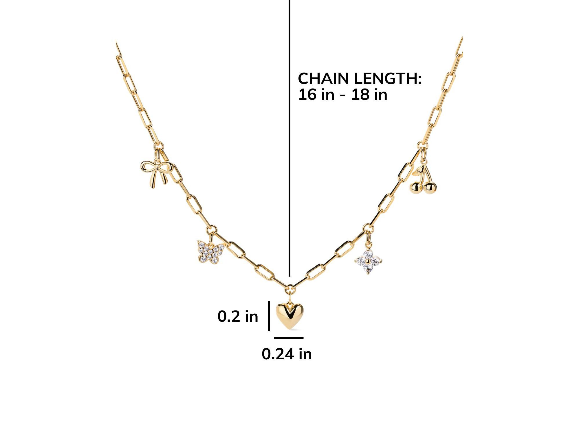 Brass Gold The Everyday Charm Necklace — Image 6
