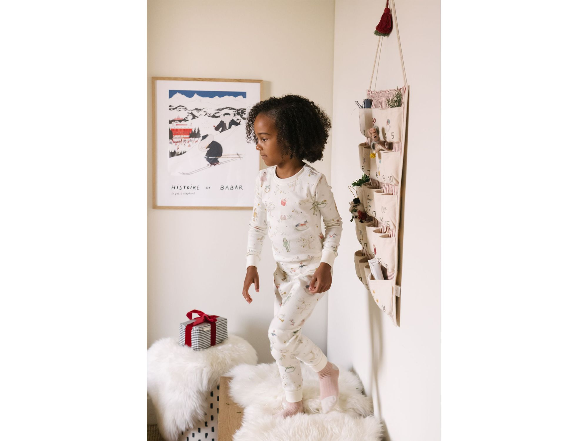 Unisex Partridge in a Pehr Tree Ribbed Pajama Set -Baby, Toddler — Image 6