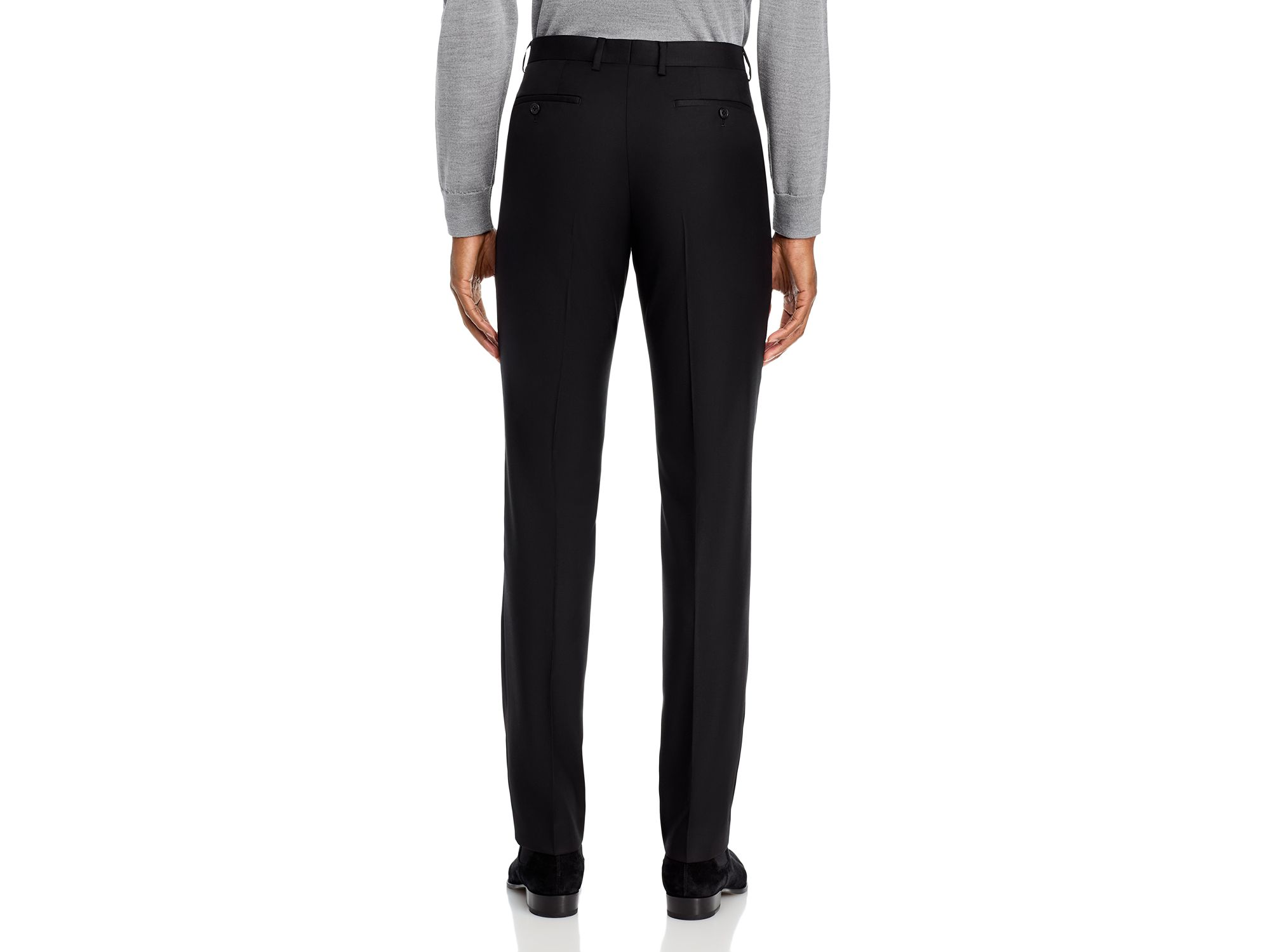 Wool Slim Fit Suit Pants — Image 5