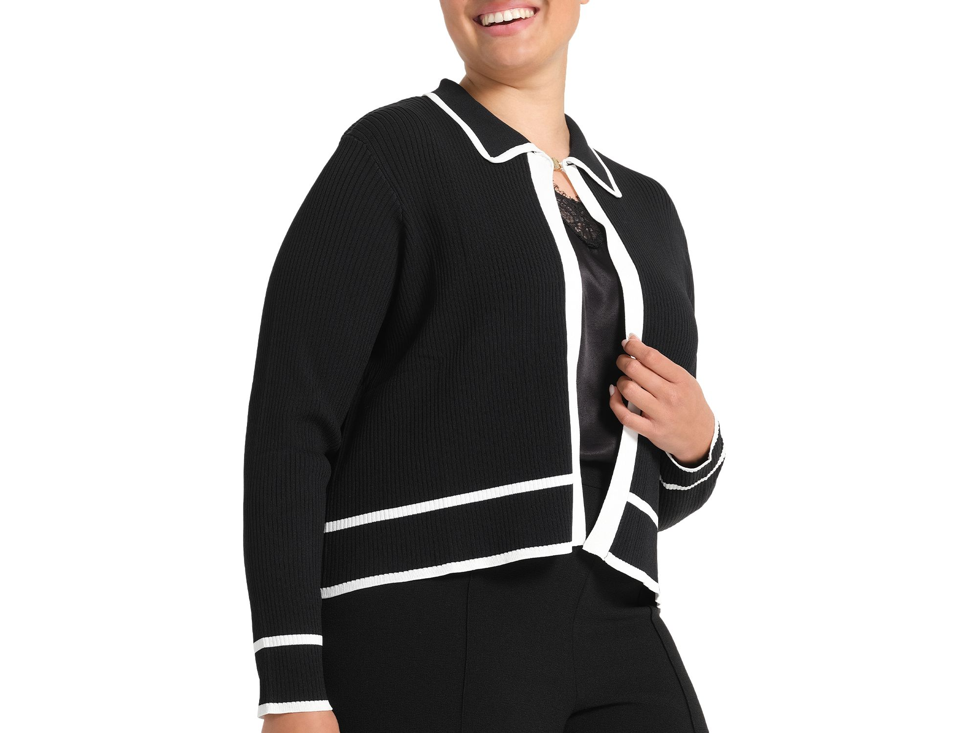 Gracie Contrast Cardigan — Image 3