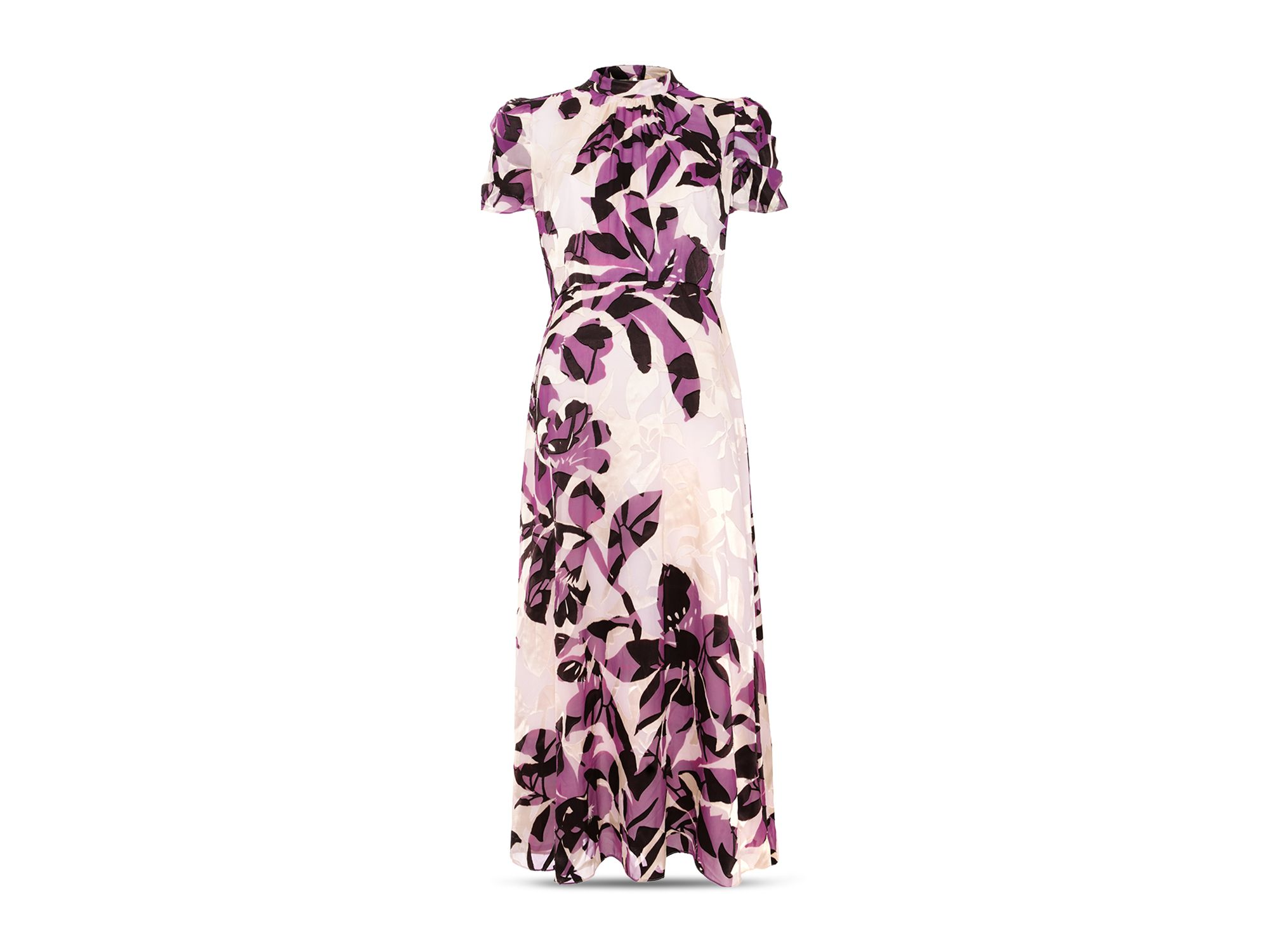 Tilly Floral Burnout Midi Dress — Image 10