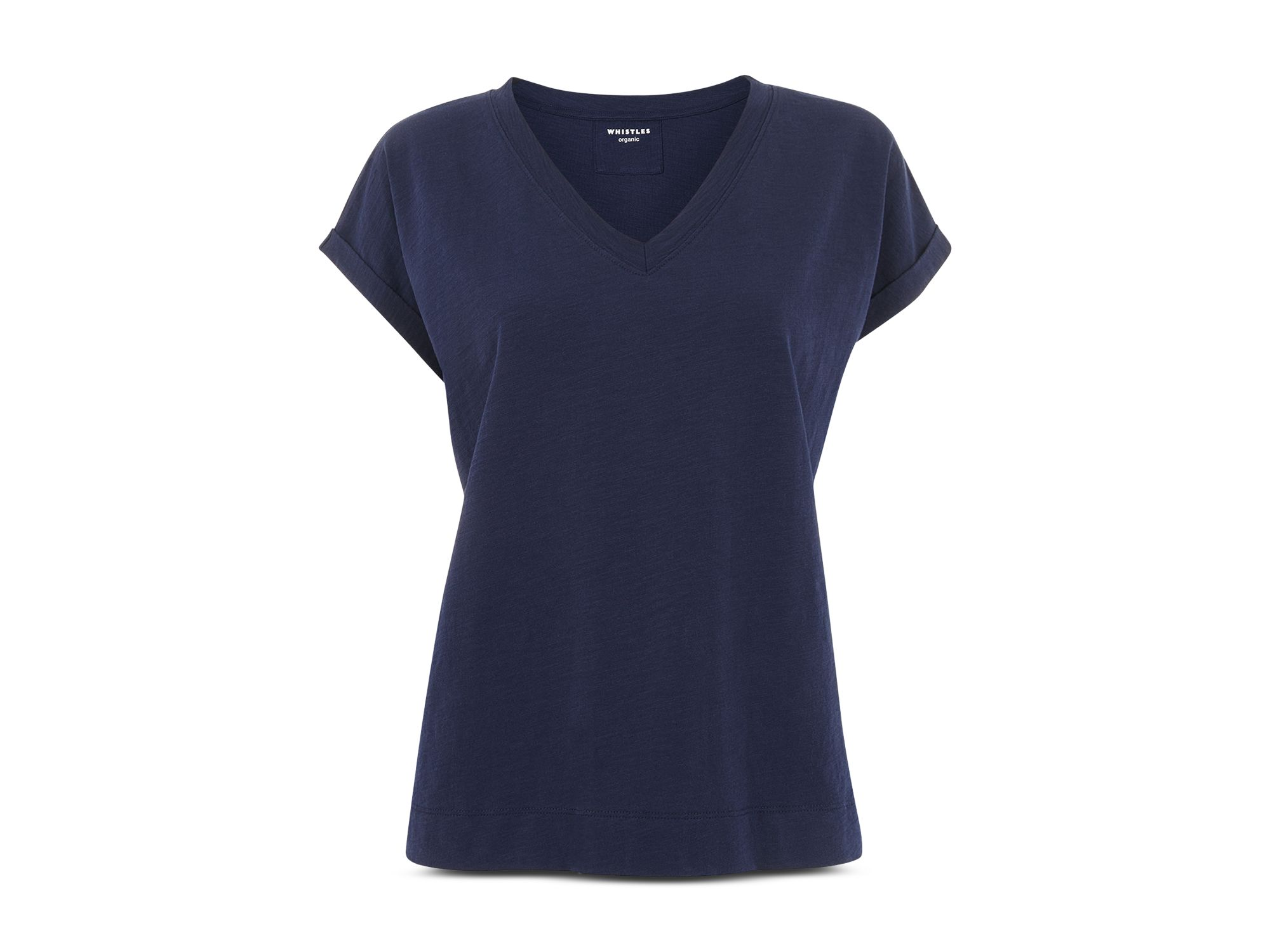 Willa V Neck Cap Sleeve Tee — Image 4
