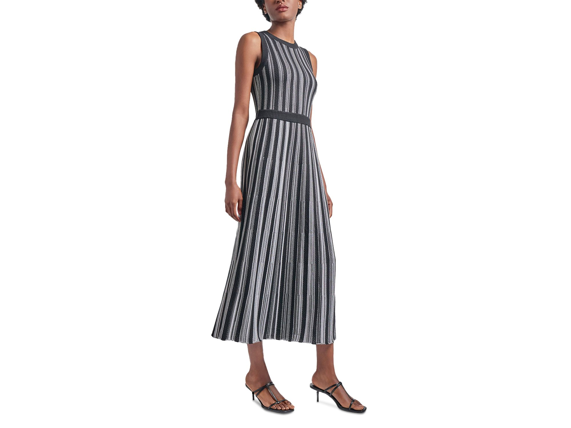 Rib Knit Striped Maxi Dress — Image 3
