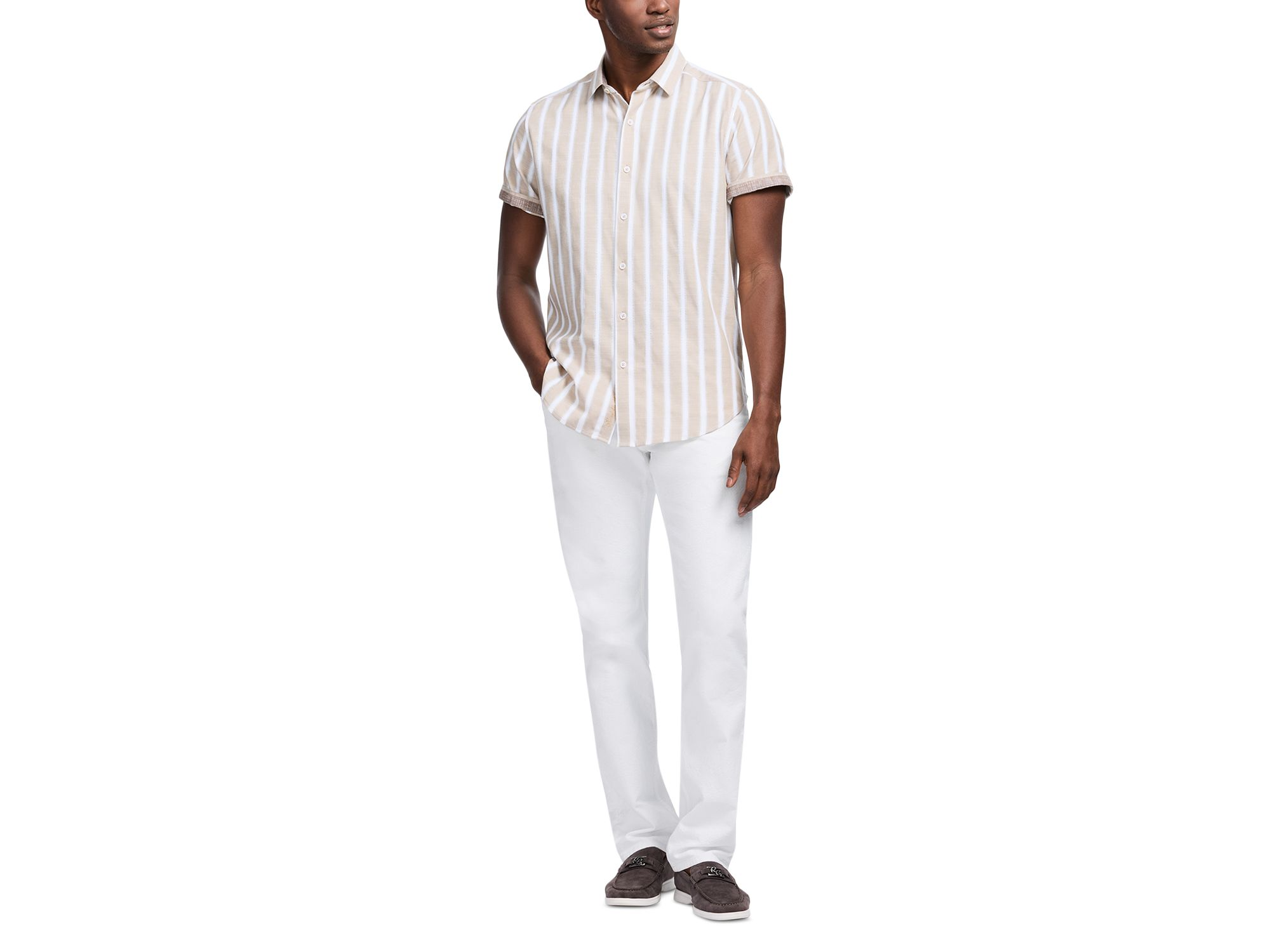 Preston Stripe Short Sleeve Woven Shirt — Image 7