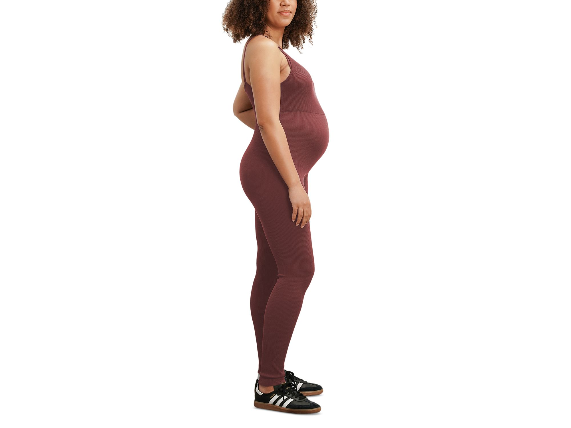 Ribbed Maternity & Nursing Jumpsuit — Image 3