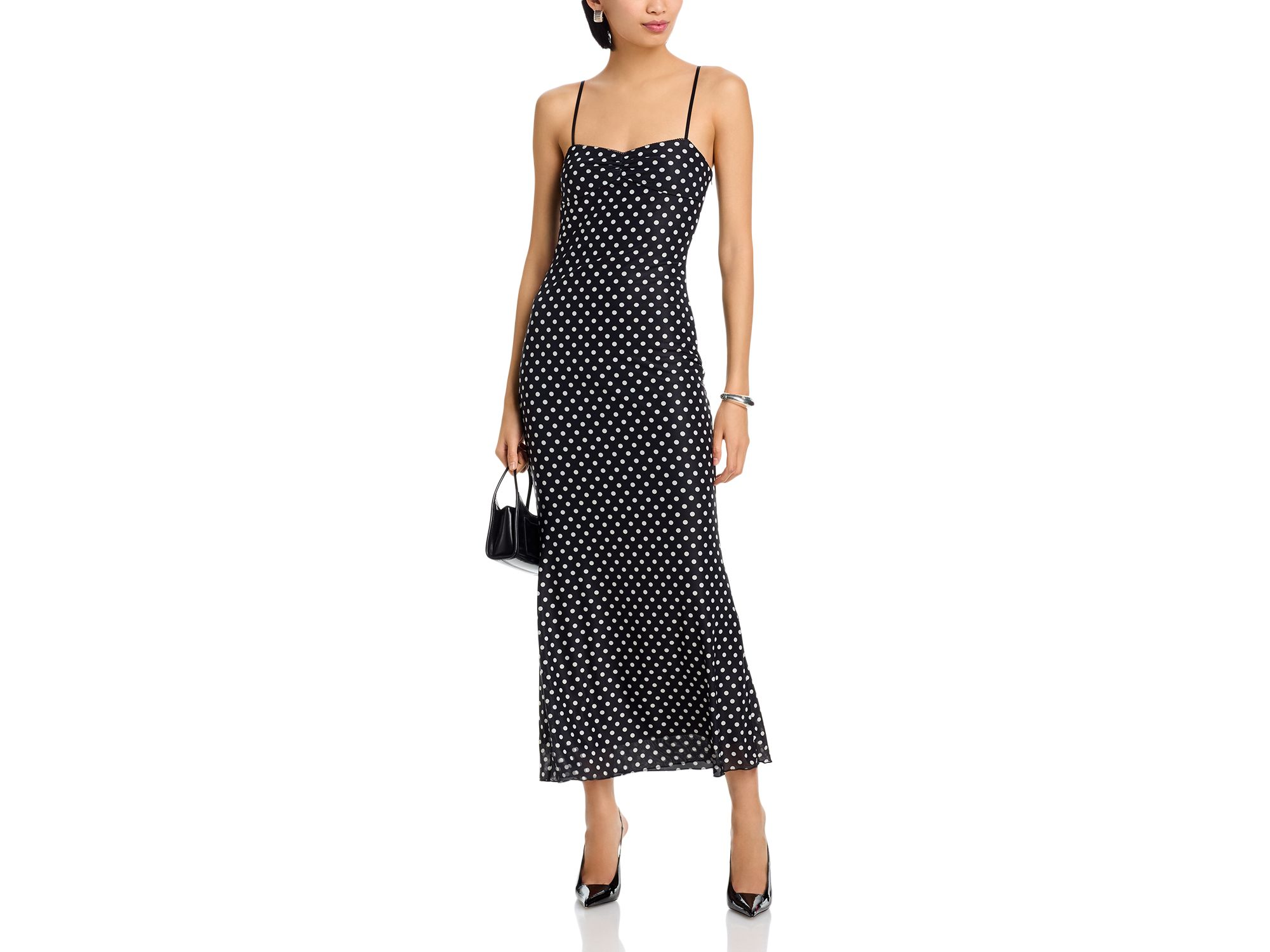 Polka Dot Mesh Maxi Dress - Exclusive — Image 3