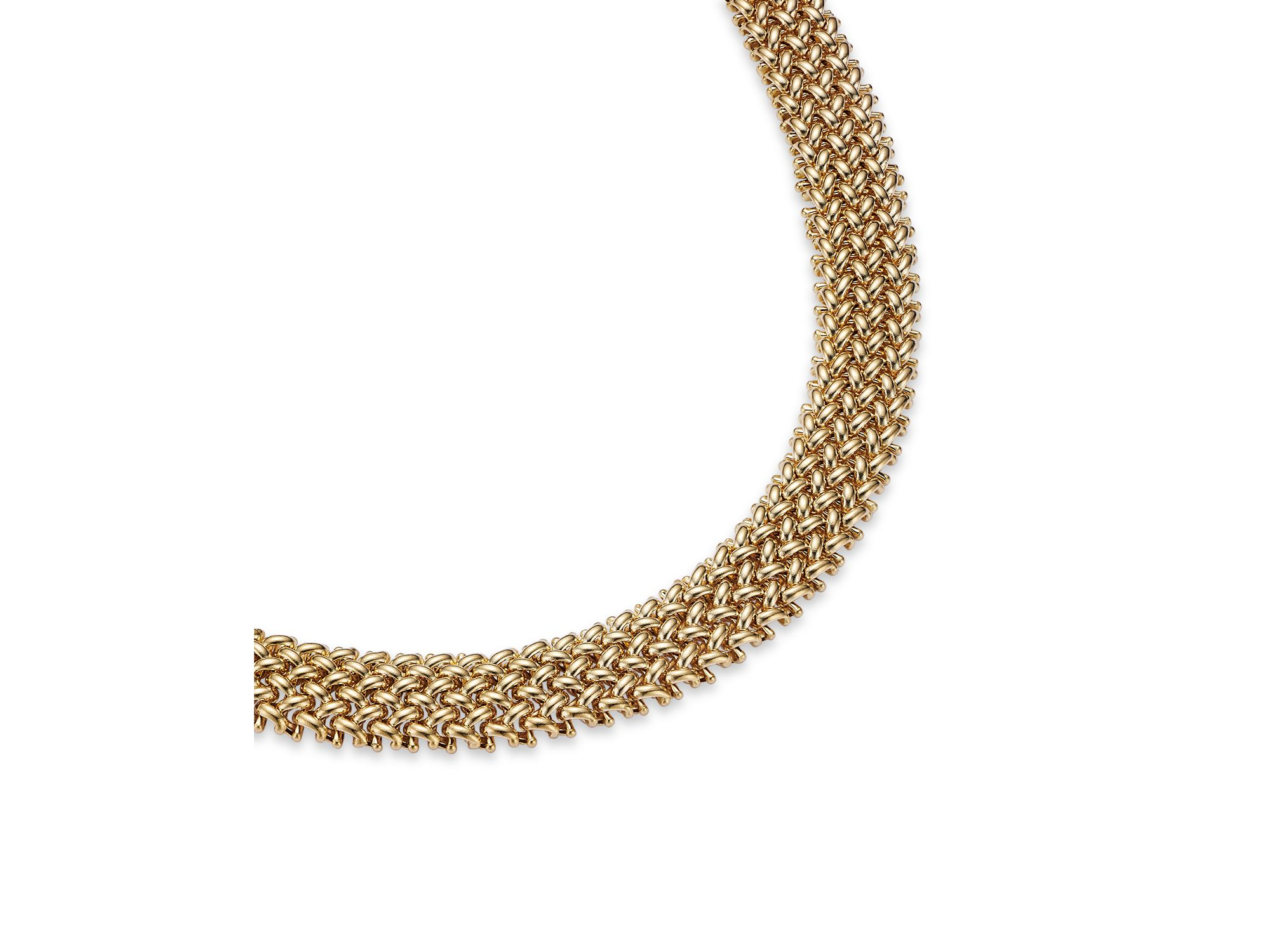 Woven Necklace in 14K Yellow Gold, 18" — Image 3