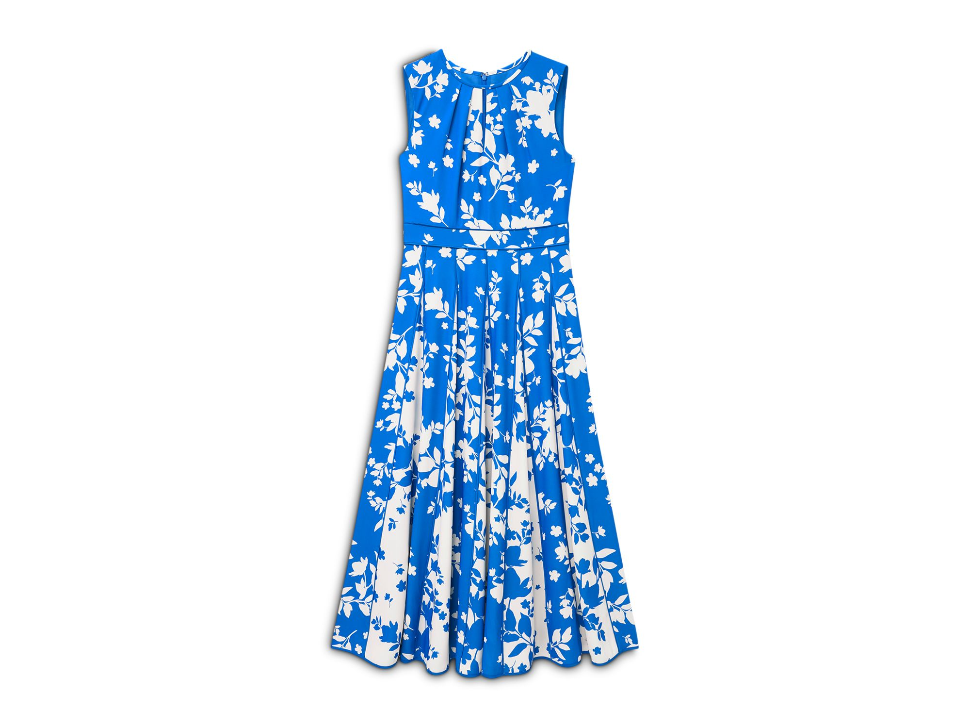 Angelica Floral Keyhole Neck Midi Dress — Image 4