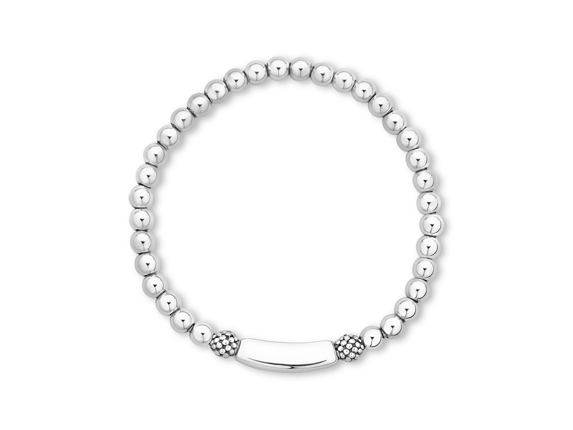 Sterling Signature Caviar XOXO Station Bracelet — Image 4