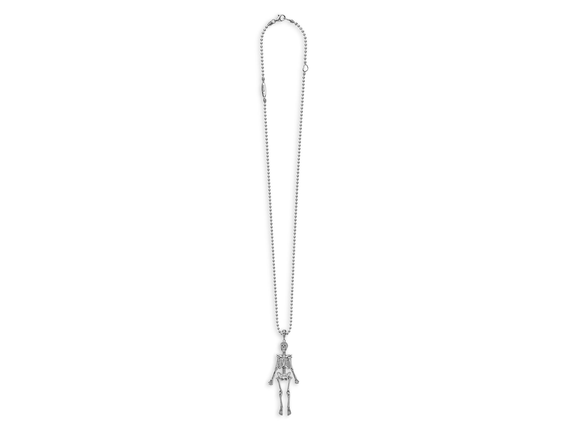Sterling Rare Wonders Skeleton Pendant Necklace, 22-24" — Image 5