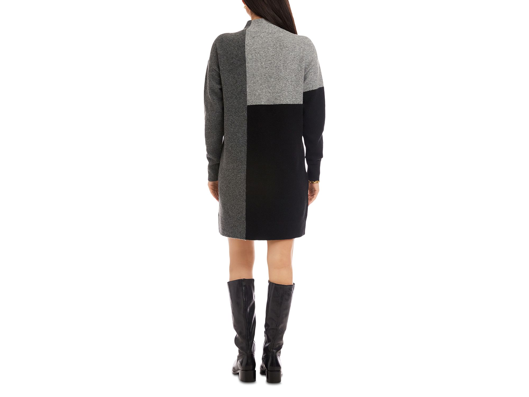 Colorblocked Sweater Dress — Image 4