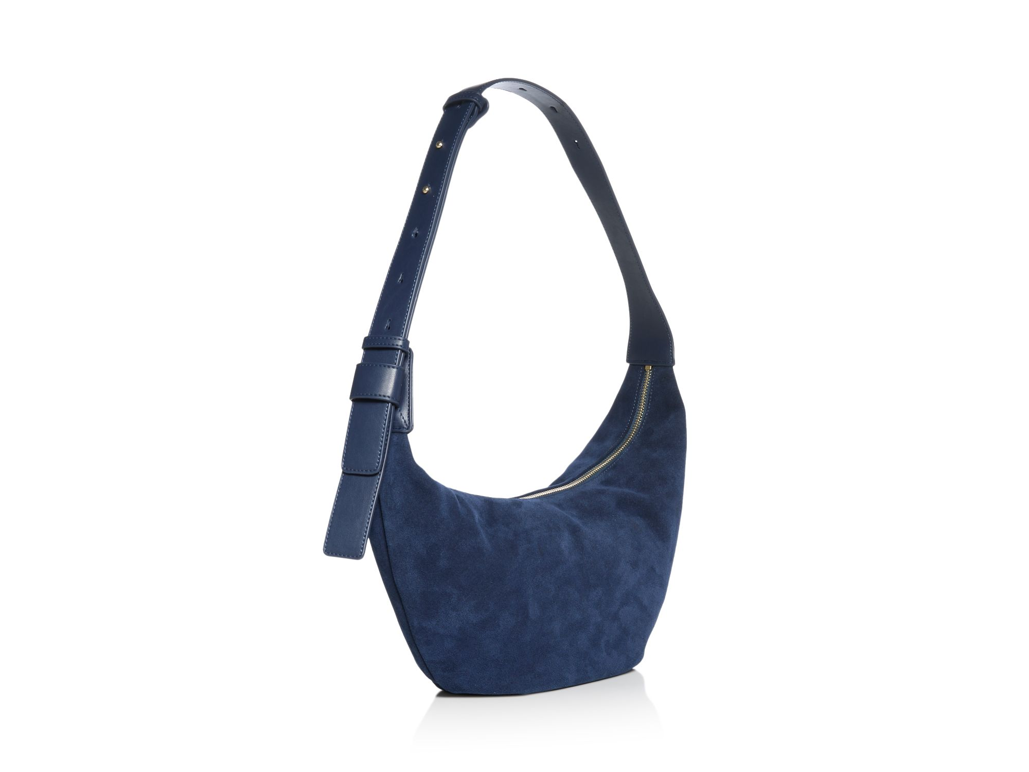 Suede Hobo Shoulder Bag - Exclusive — Image 4