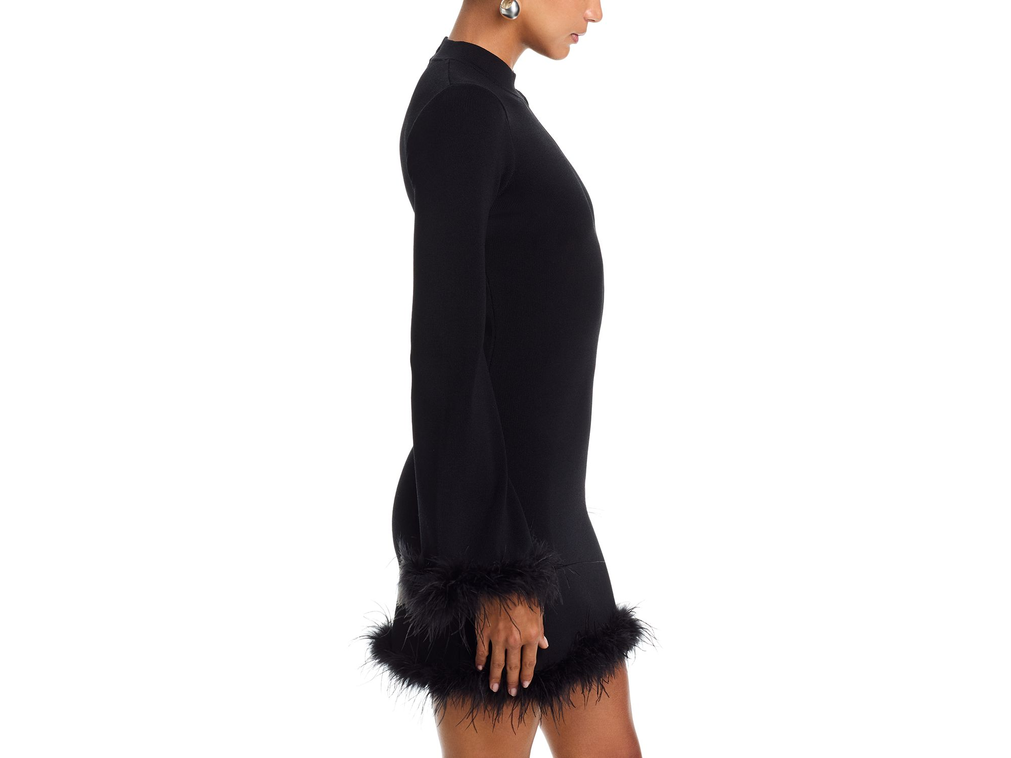 Carly Feather Trim Dress — Image 4
