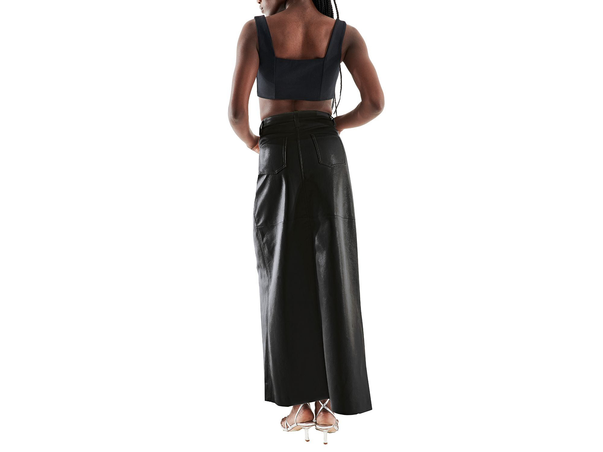 Imogen Recycled Leather Skirt — Image 3