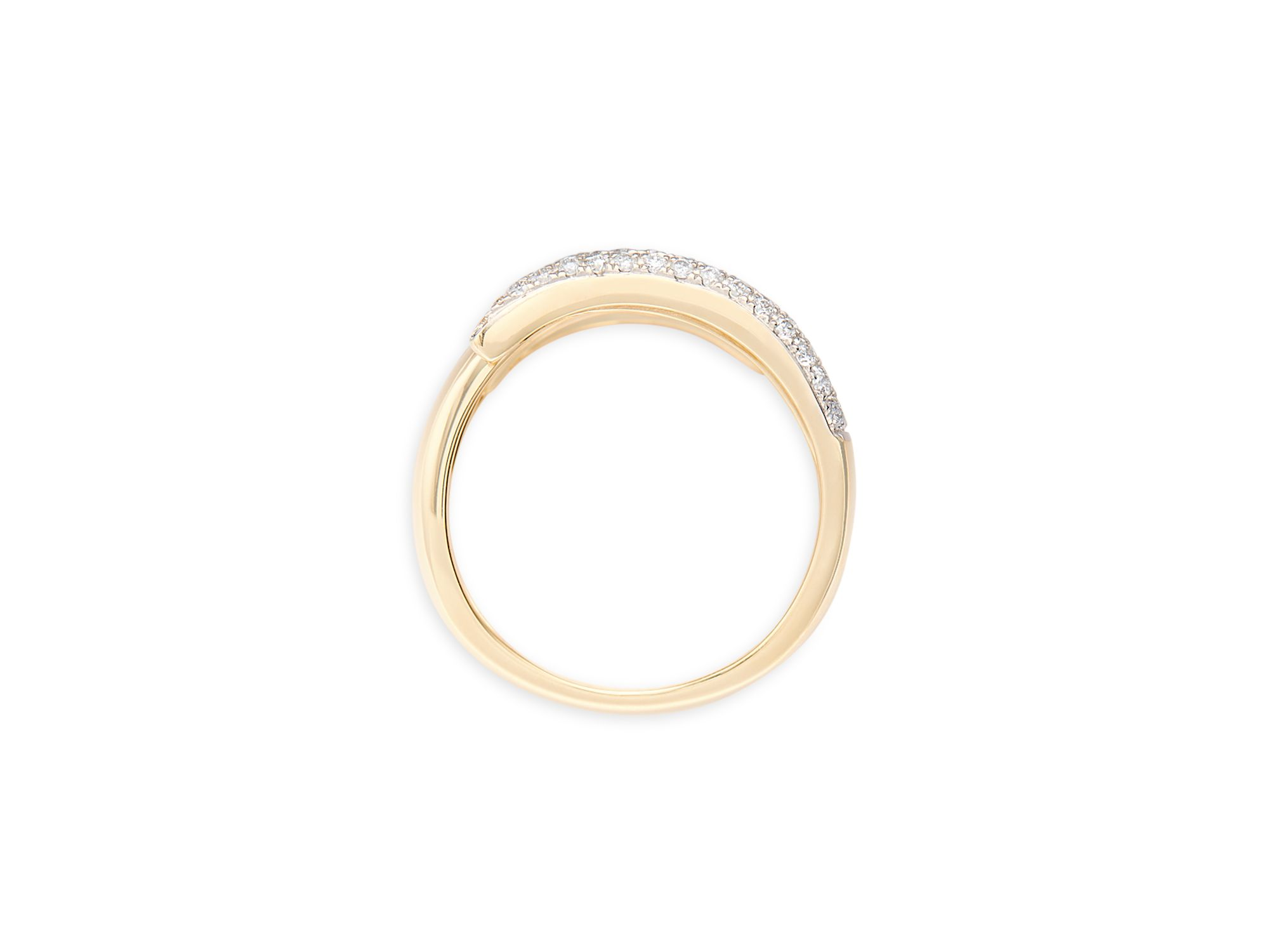 Diamond Wrap Ring in 14K Yellow Gold, 0.55 tcw — Image 4