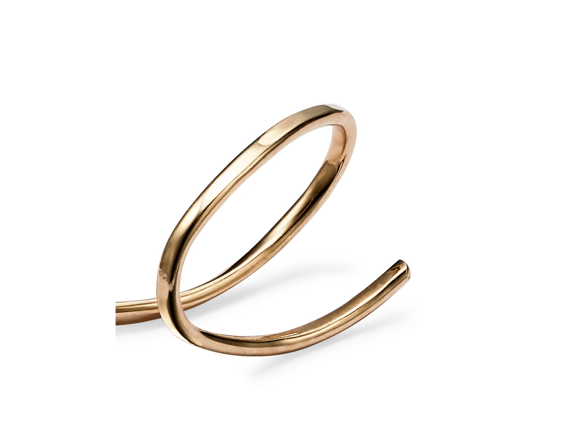 Wire Climber Earrings in 14K Yellow Gold - Exclusive — Image 4