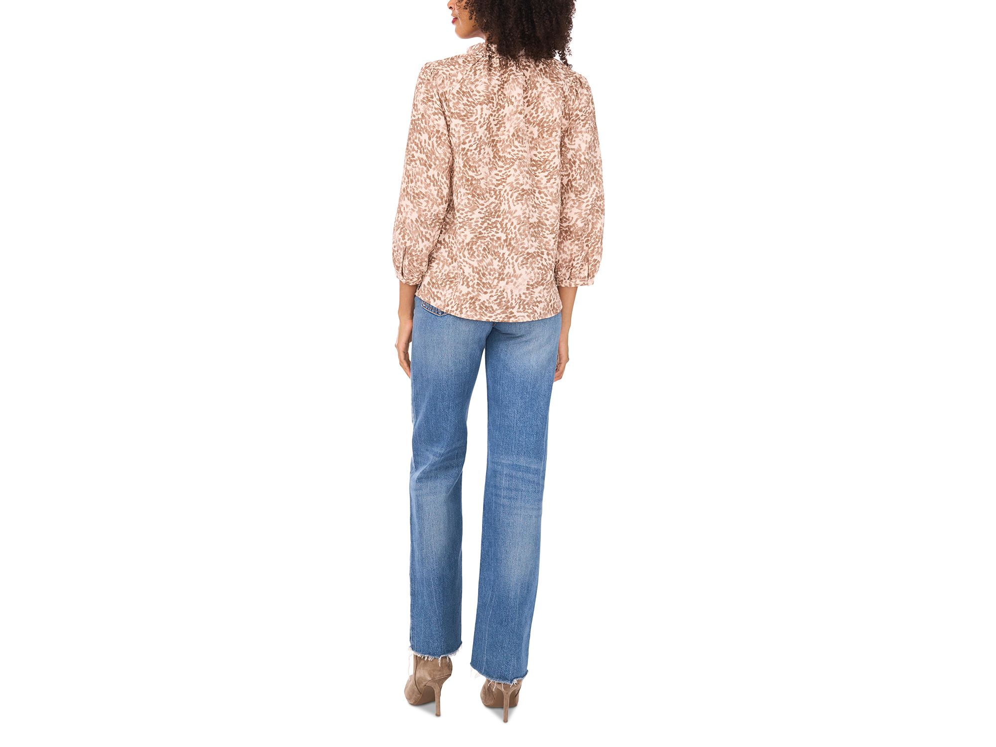 Split Neck Peasant Blouse — Image 3