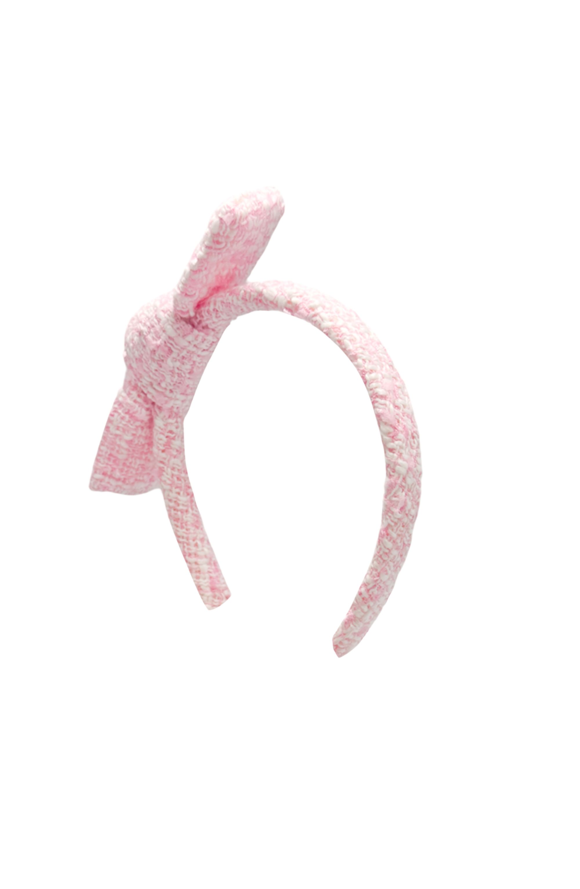 Girls' Tweed Bow Headband — Image 3