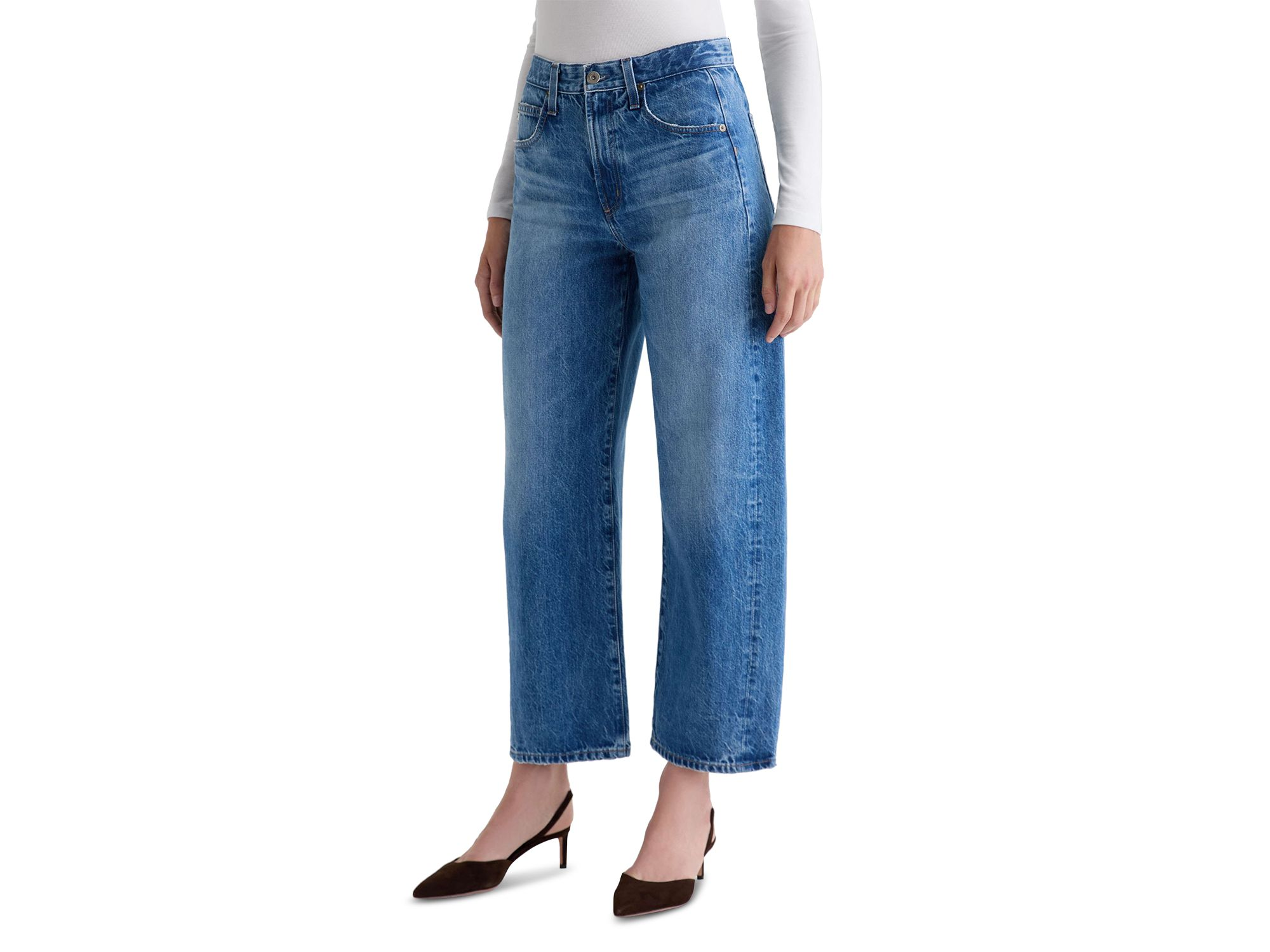 Hattie High Rise Barrel Leg Jeans in Candid — Image 7
