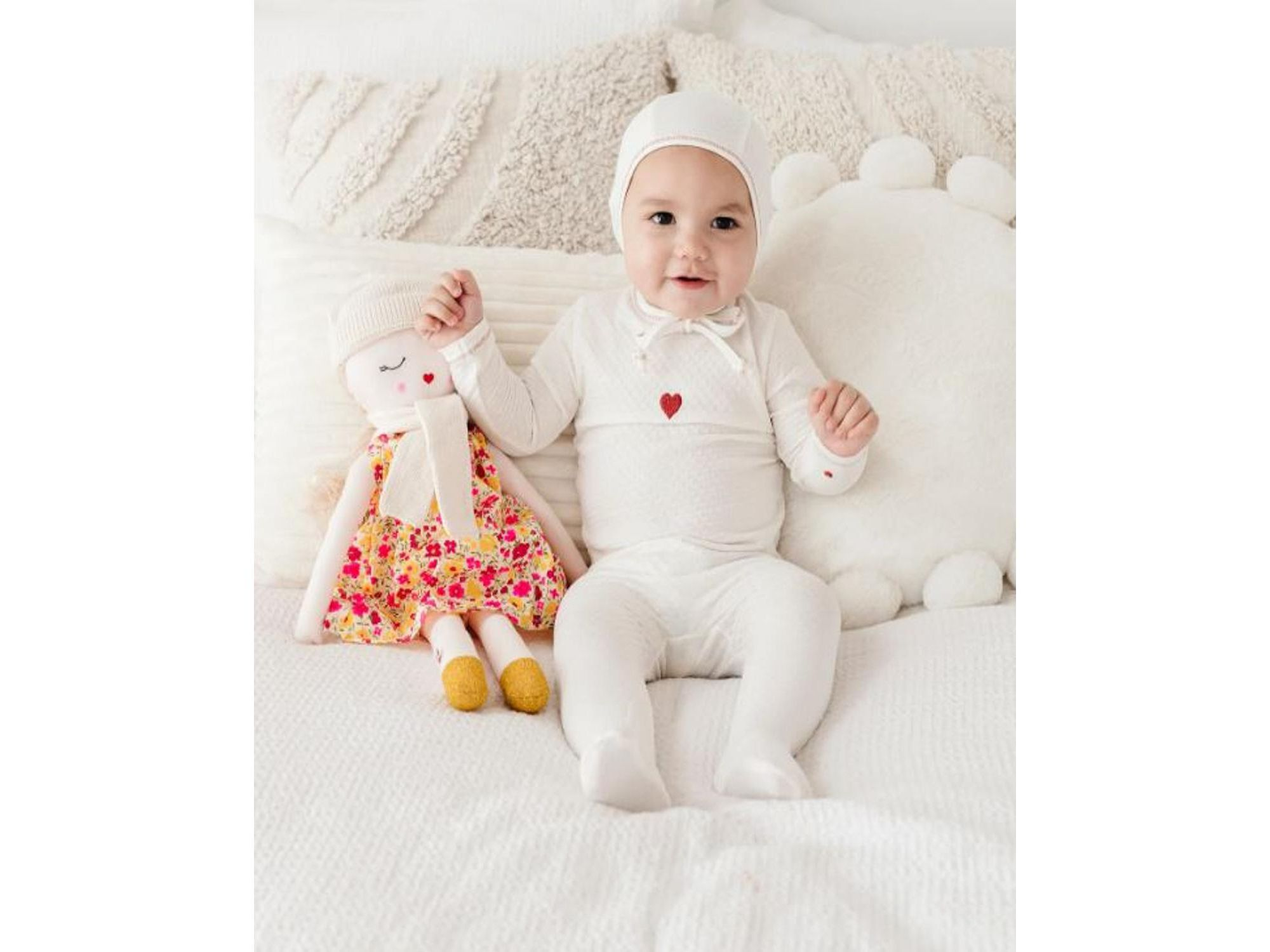 Unisex Embroidered Heart and Star Collection Footie - Baby — Image 3
