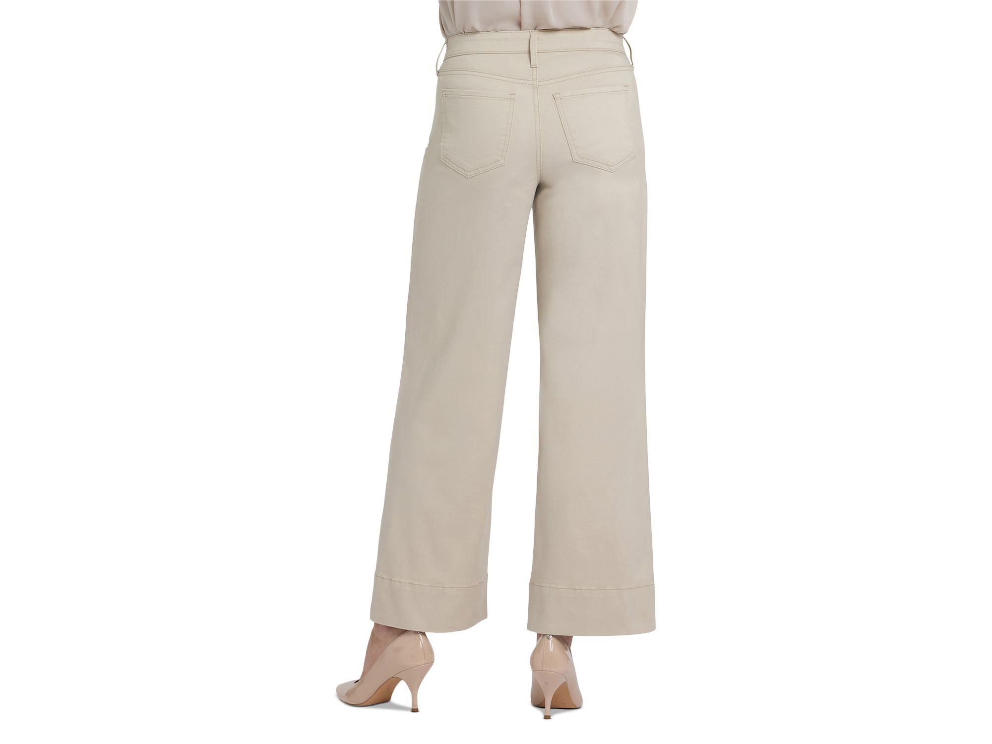 Teresa Mid Rise Wide Leg Ankle Jeans in Tavern — Image 3