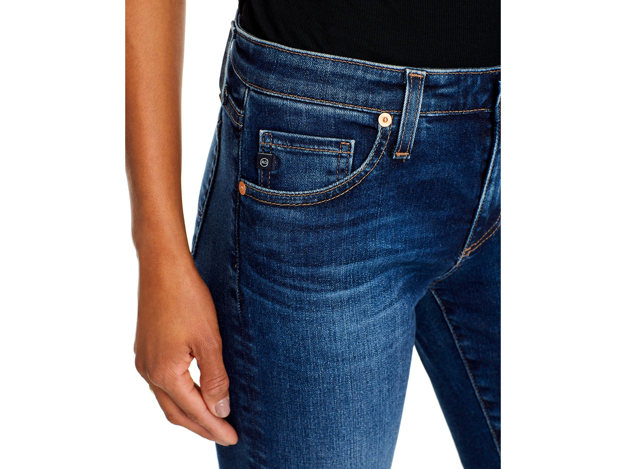 Angel Low Rise Boot Jeans in Havana — Image 3