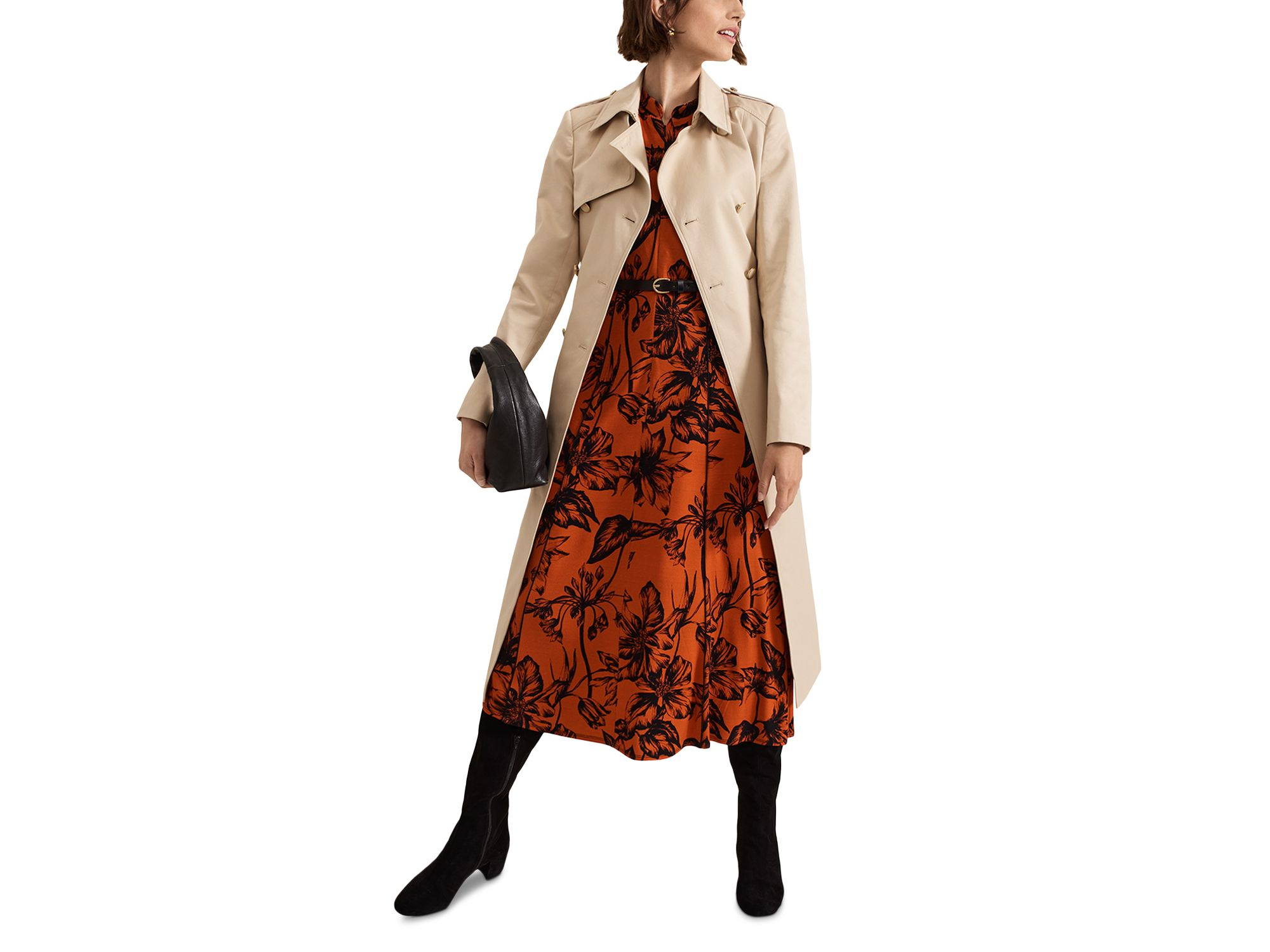 Cheryl Fitted Trench Button Up Jacket — Image 7