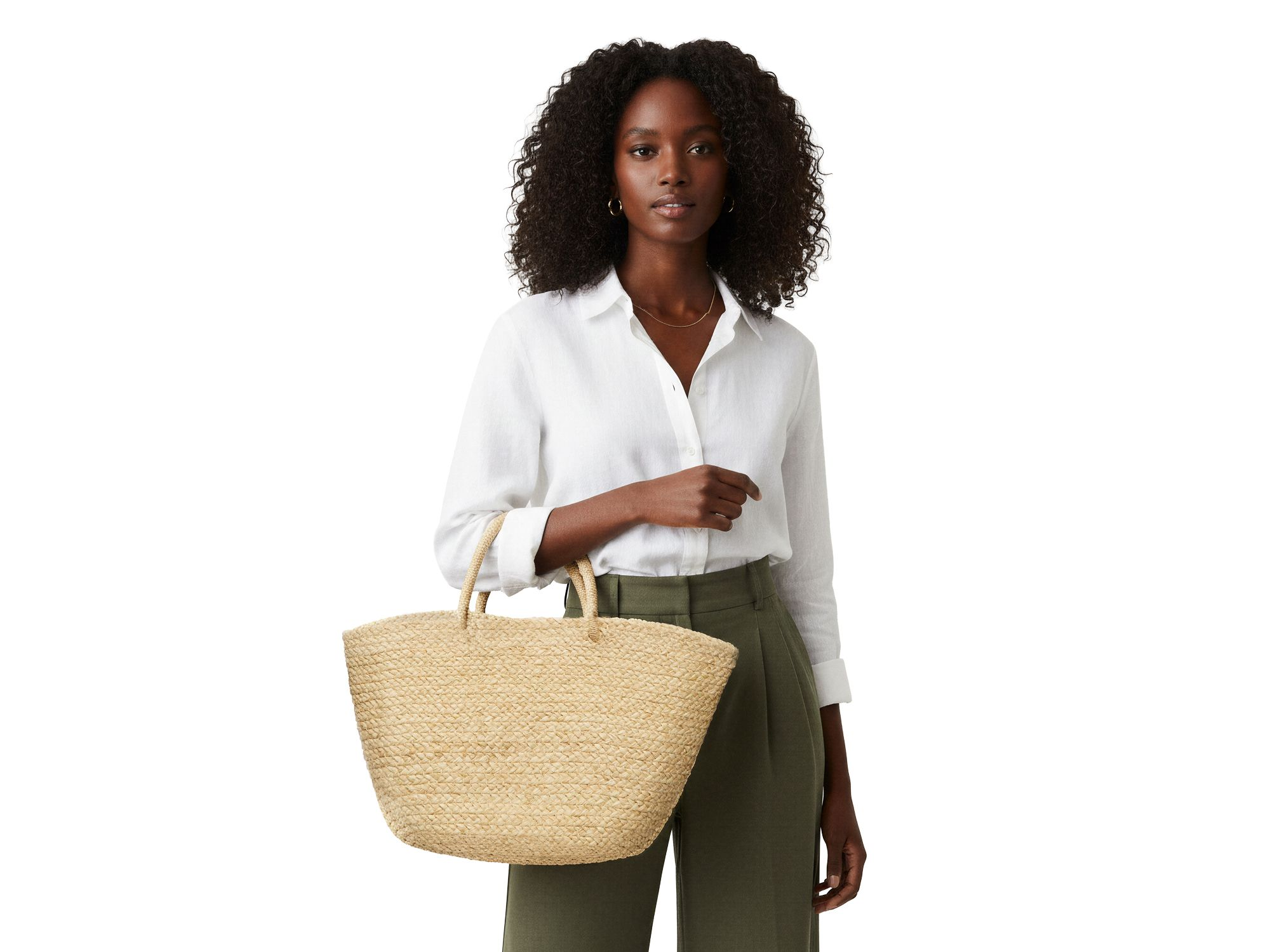 Braided Raffia Day Bag — Image 3