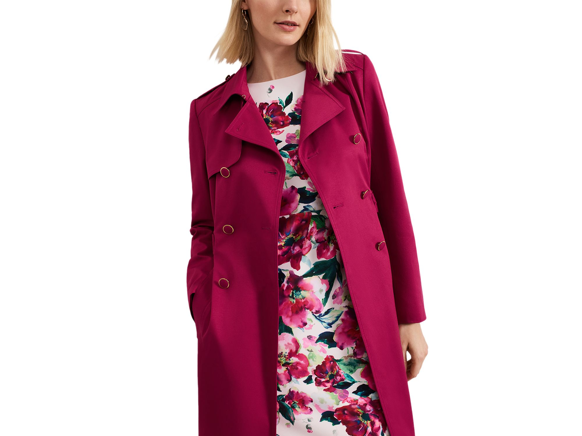 Cheryl Fitted Trench Button Up Jacket — Image 6