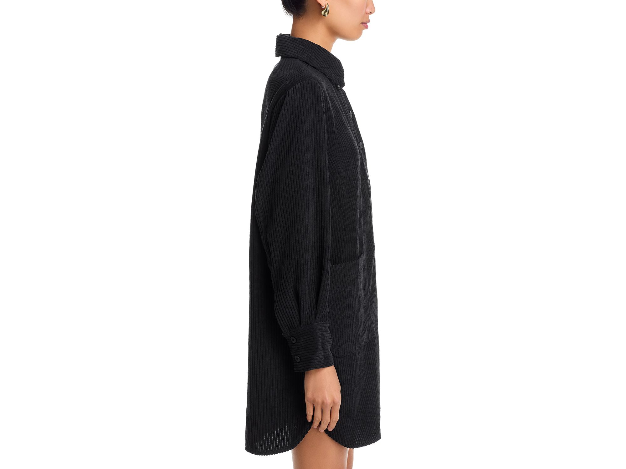 Velvet Shirt Dress — Image 4