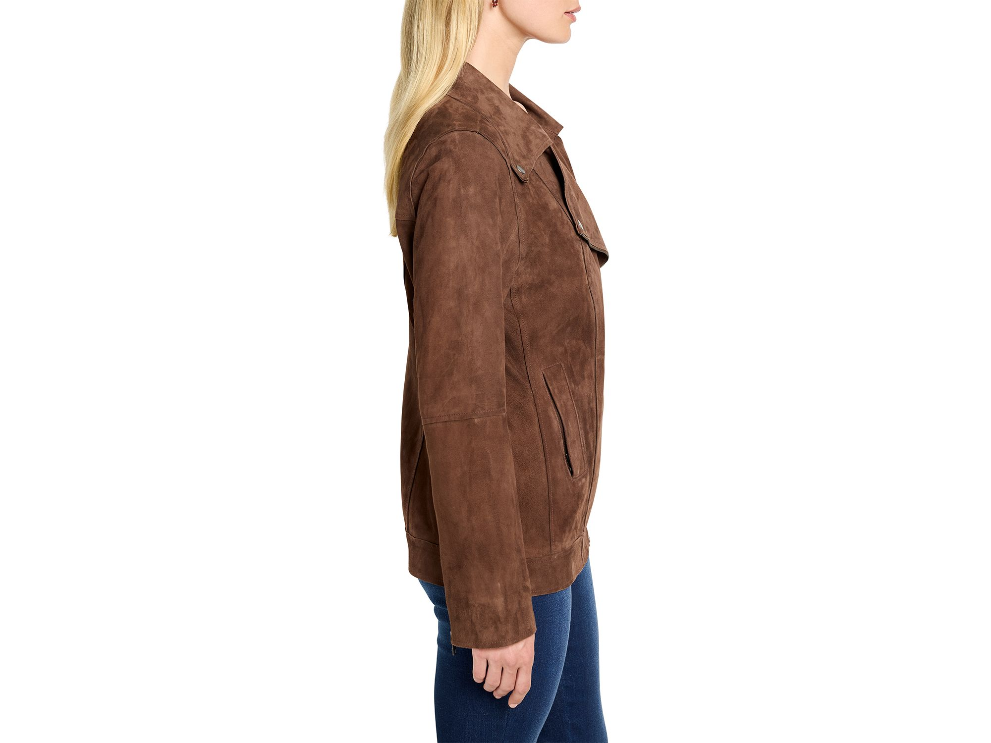 Suede Snap Jacket — Image 3