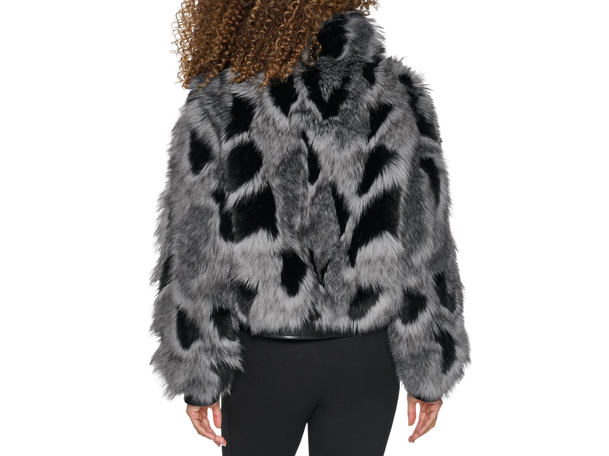 Multicolor Faux Fur Coat — Image 3