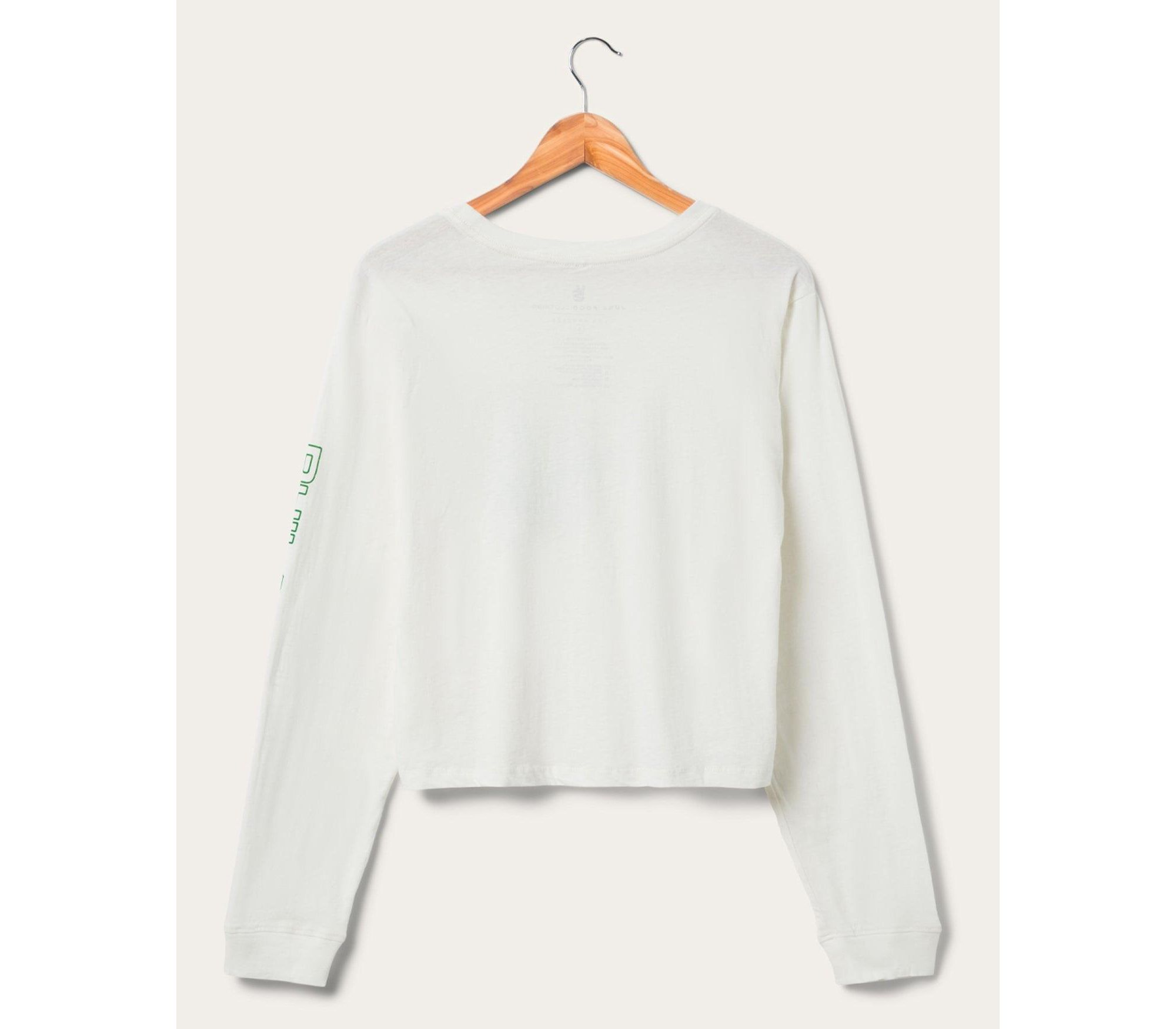 Women's NFL Philadelphia Eagles Touchdown Long Sleeve Cropped Tee — Image 3