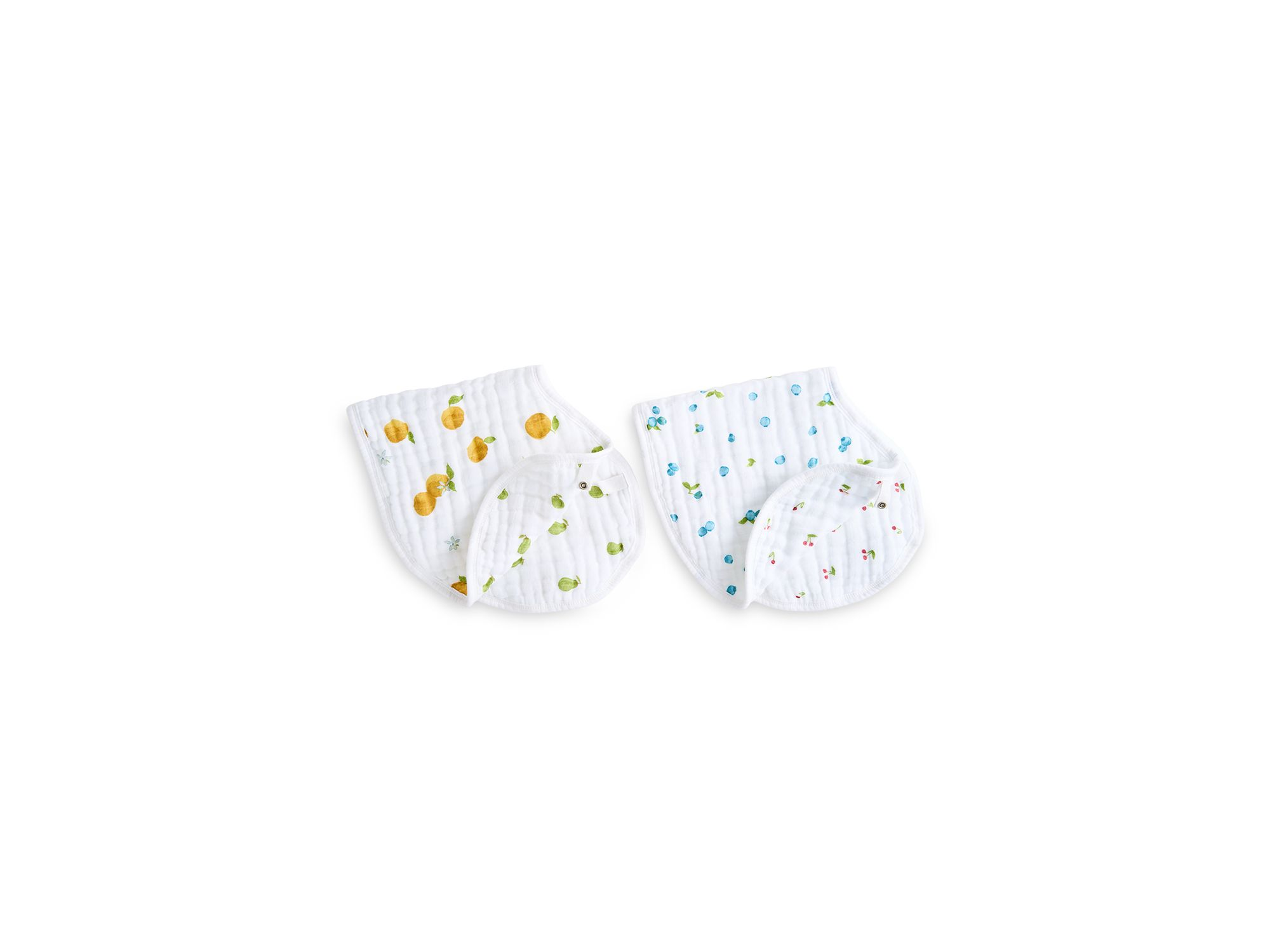 Unisex Fresh Fruit Muslin Burpy Bibs, 2 Pack — Image 6