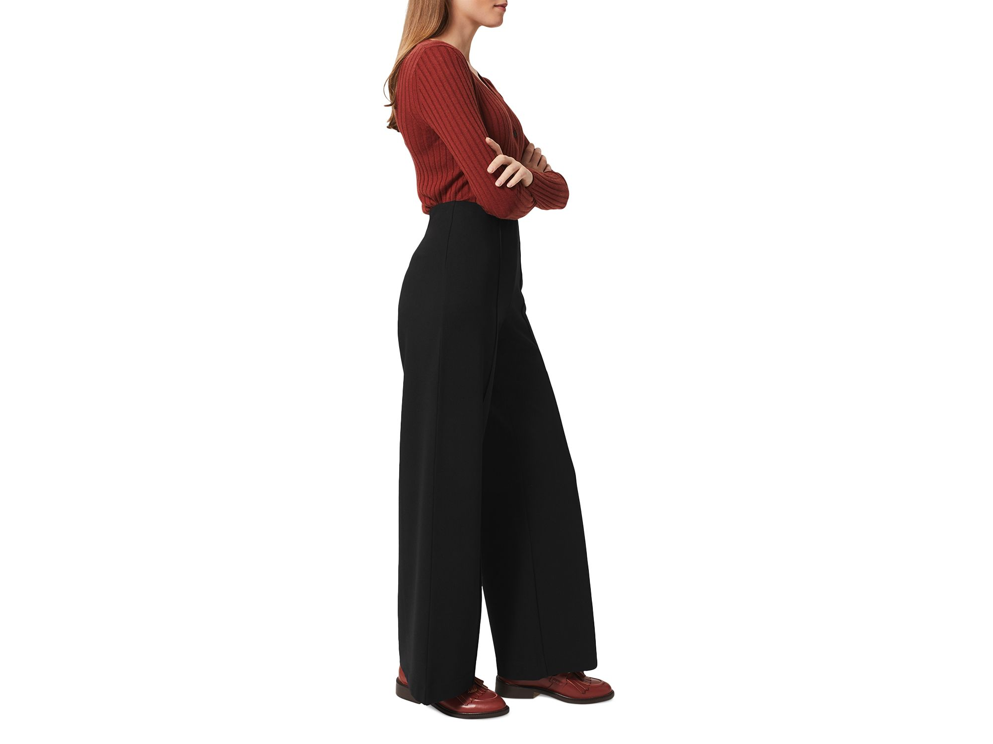 Petites Prim Pull On Wide Leg Pants — Image 9