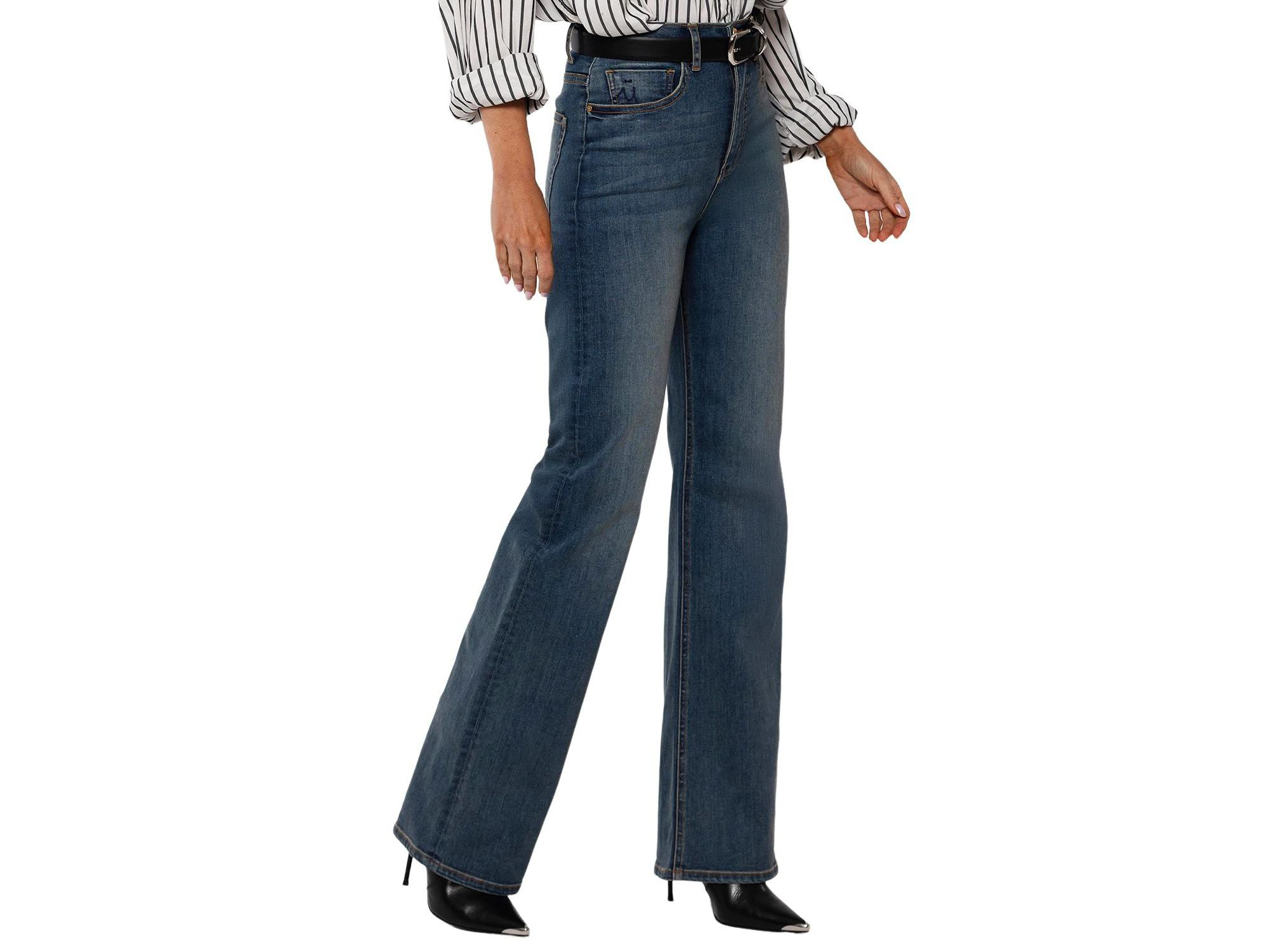 High Rise Ali Boot Cut in Medium Blue — Image 3