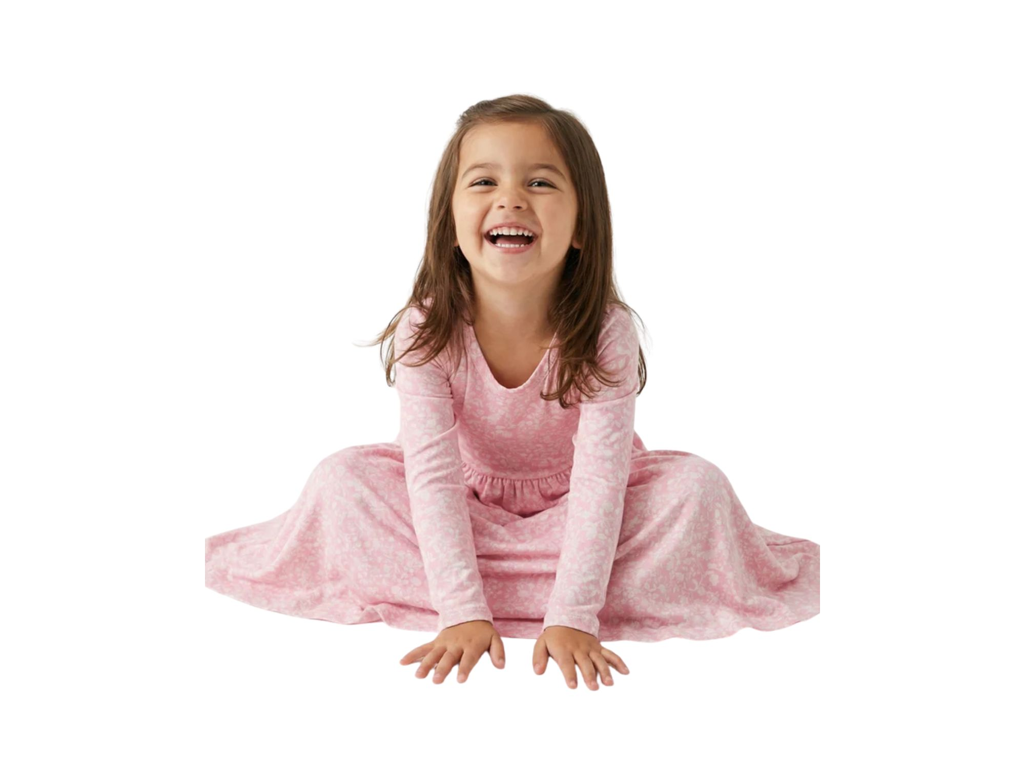 Girls' Petite Fleur Bamboo Twirl Dress - Little Kid — Image 3