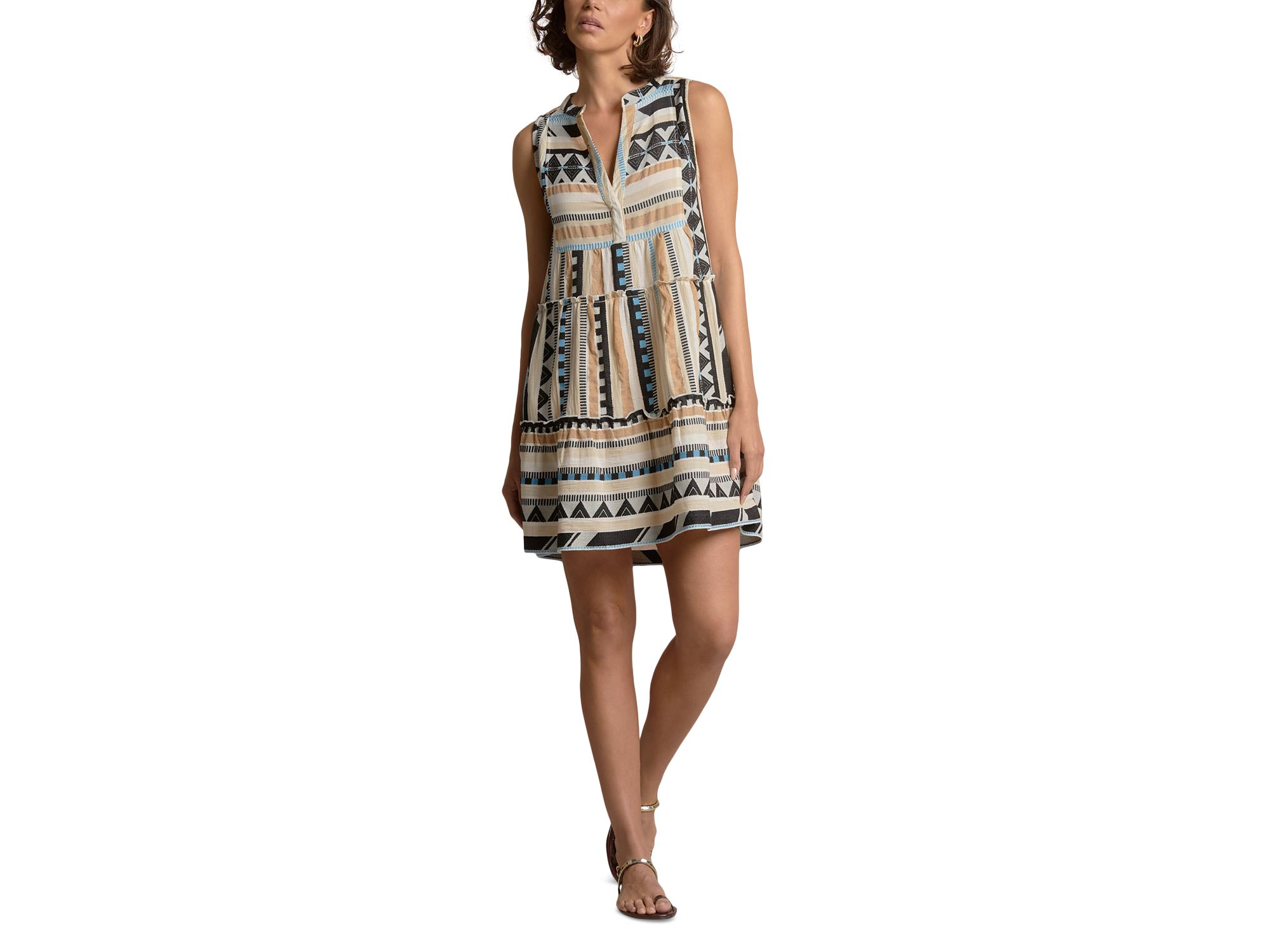 A Line Sleeveless Dress — Image 4