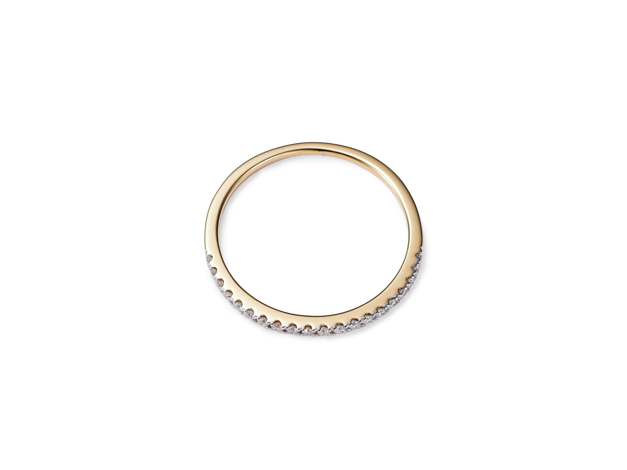 Diamond Micro Pavé Band in 14K Yellow Gold, 0.15 tcw - Exclusive — Image 4