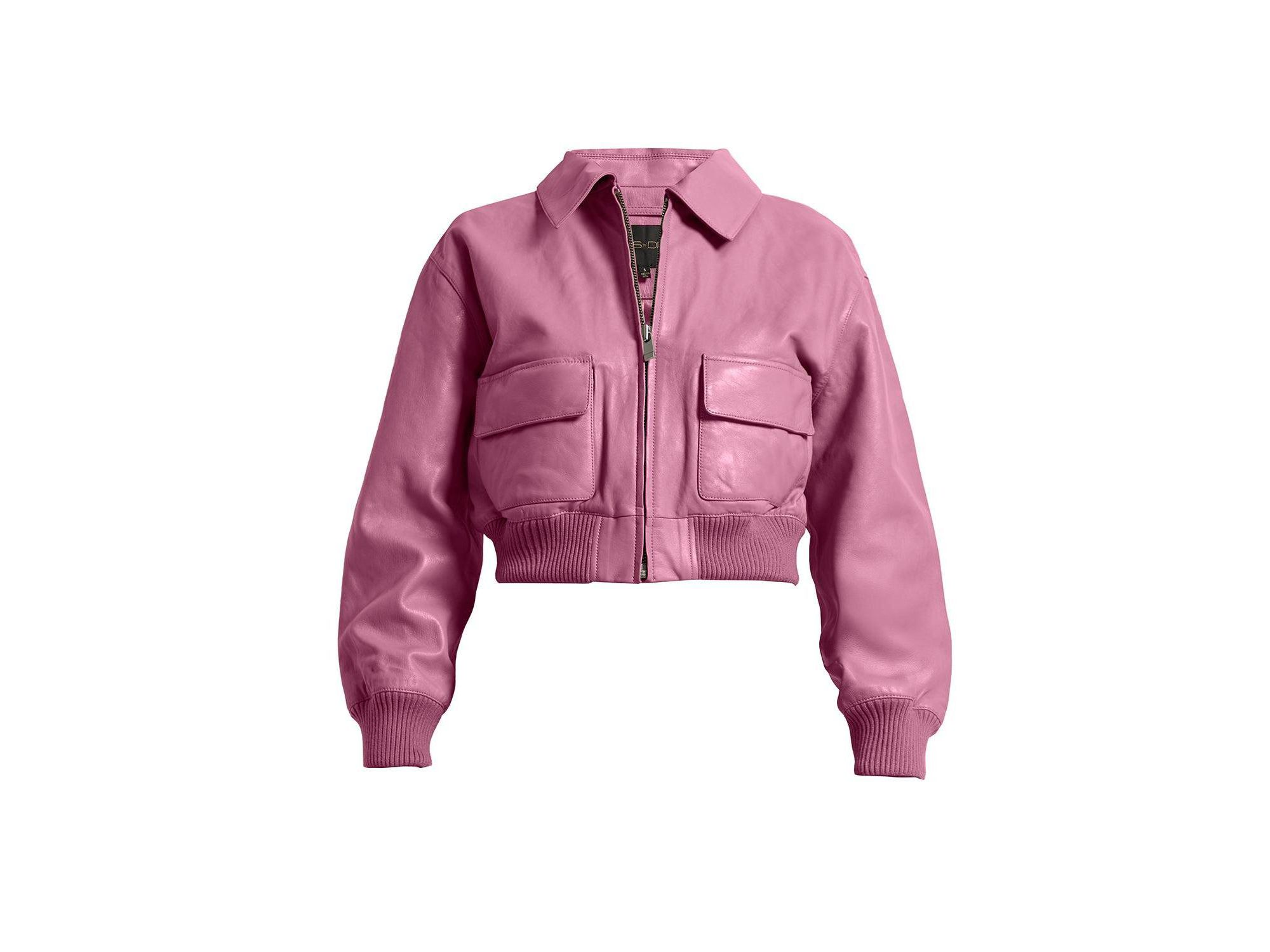 Florence Upcycled Leather Bomber Jacket — Image 3
