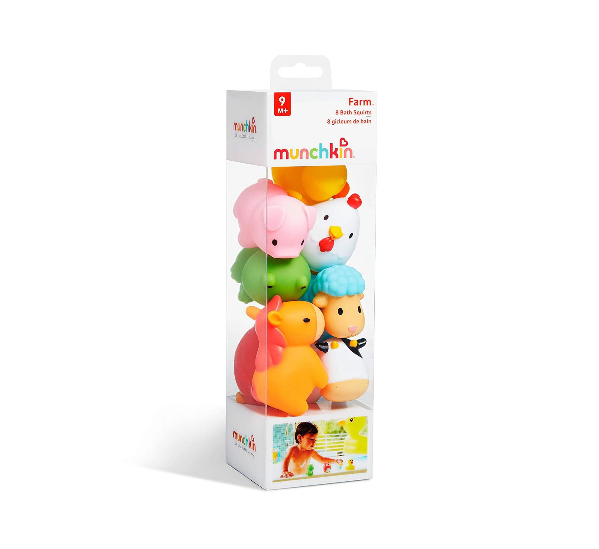 Farm Animal Squirts Bath Toys, 8 Pack - Ages 12 Months+ — Image 3