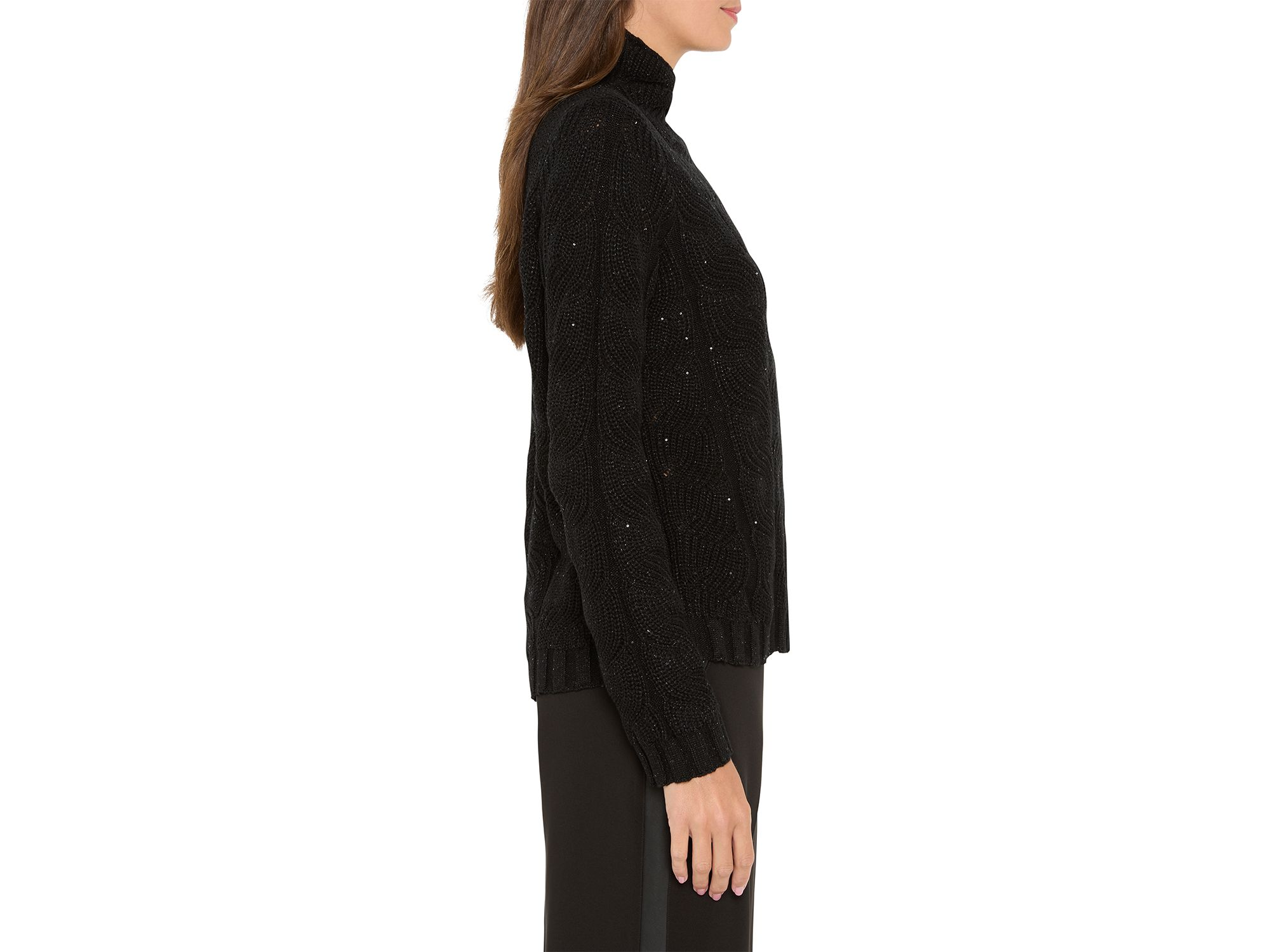 Cable Knit Sparkle Sweater — Image 3