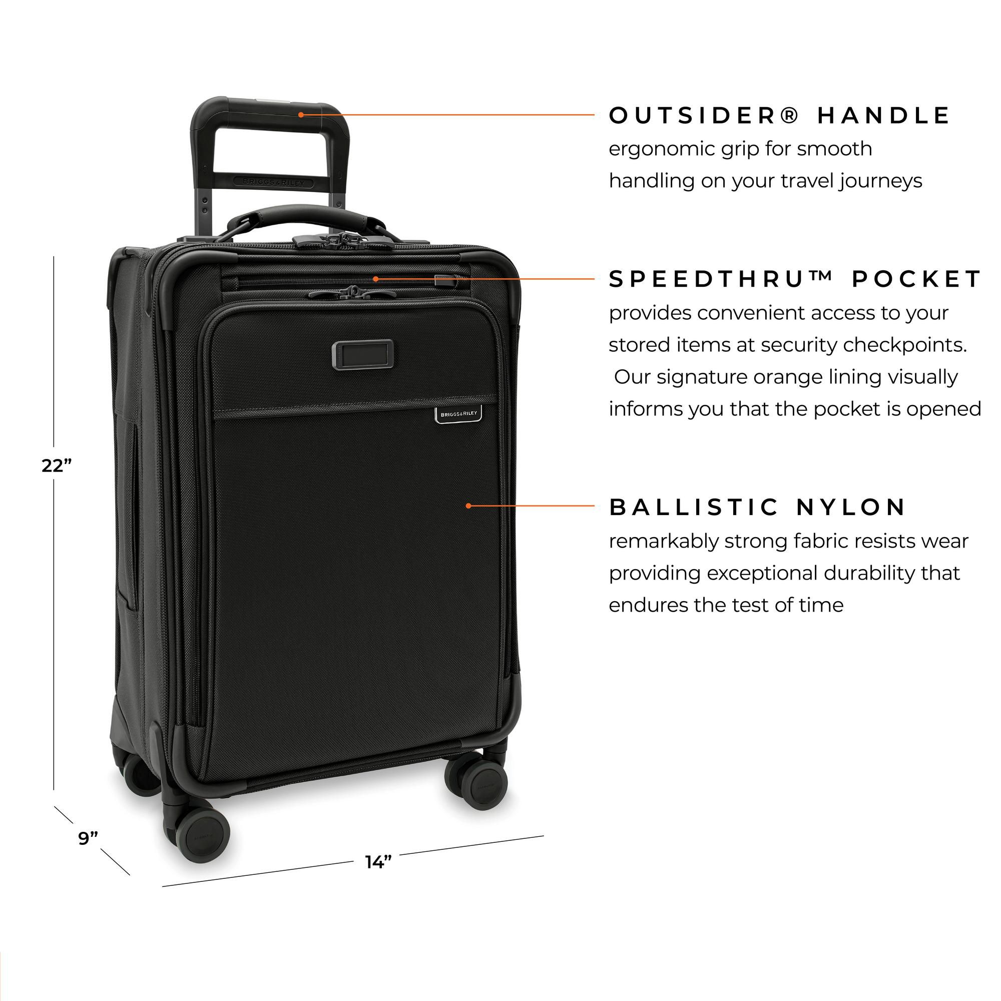 Baseline Essential Carry On Spinner Suitcase — Image 17