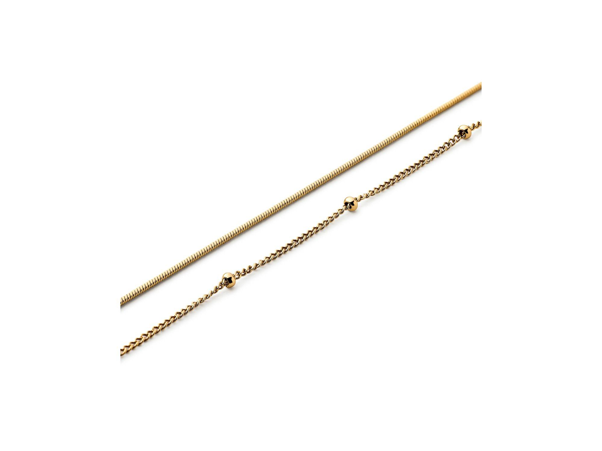 Hallie Stainless Steel Gold Anklet — Image 5