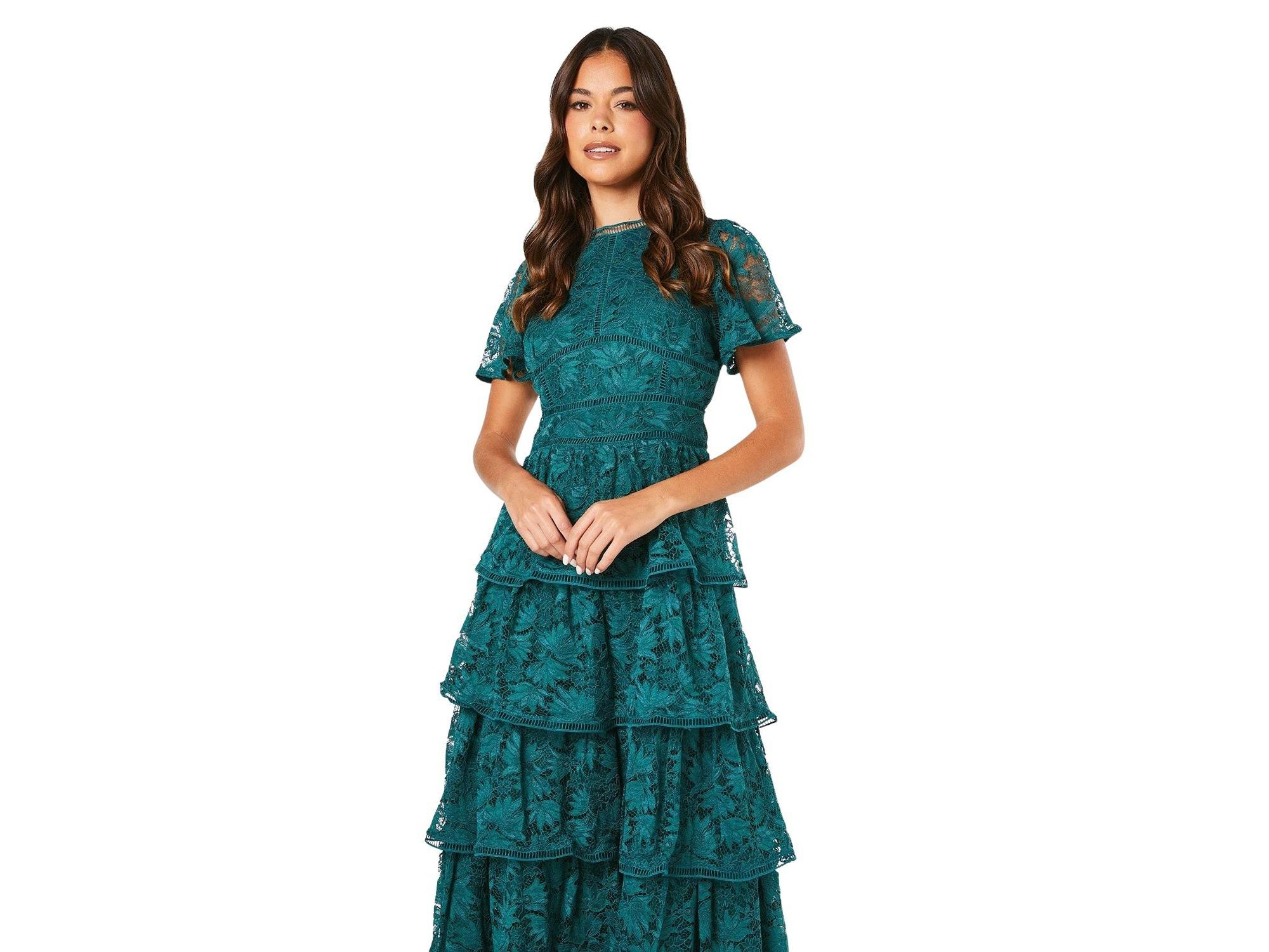 Petite Tiered Lace Dress — Image 3