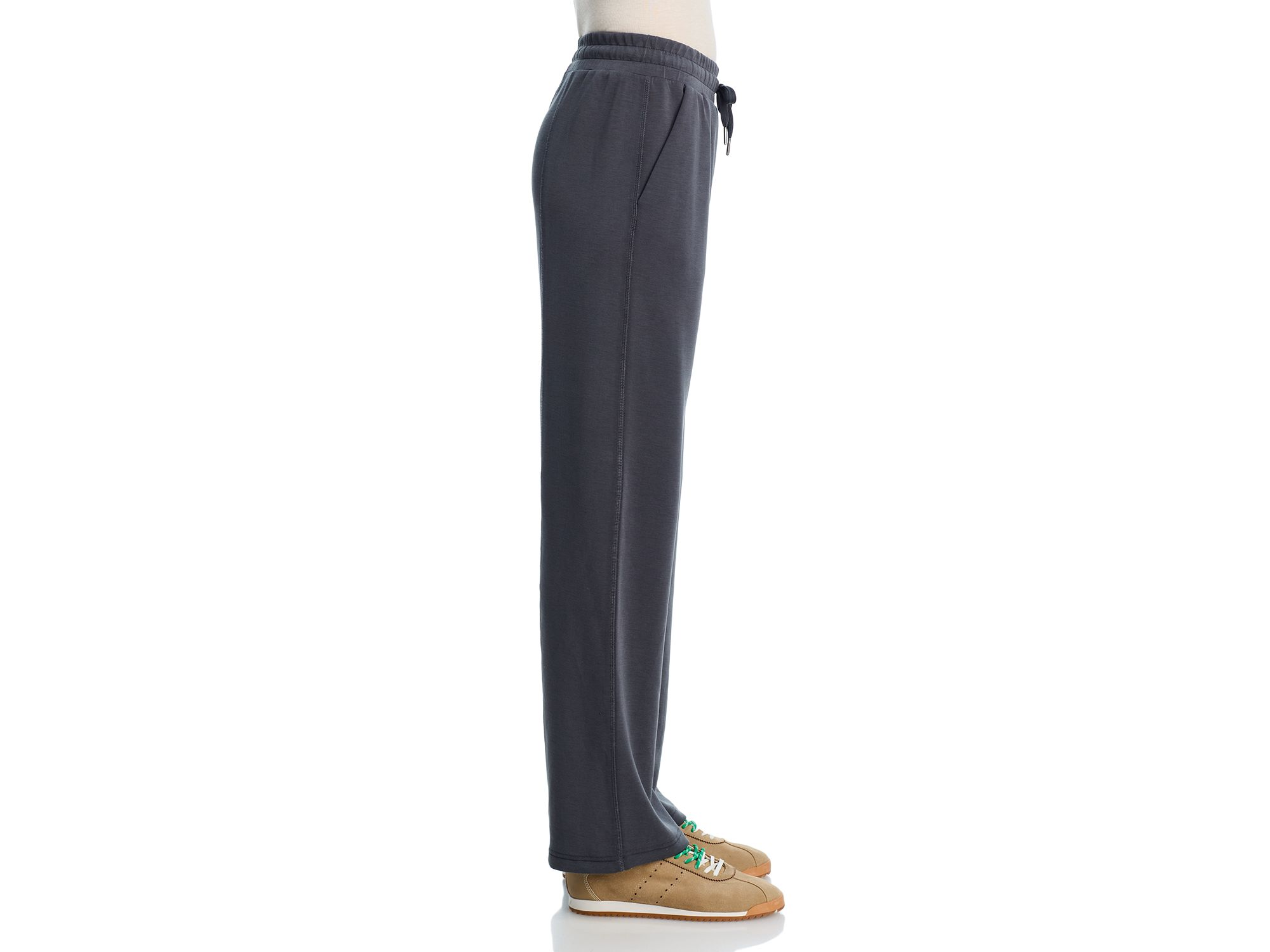 Graphite Cloud Henley Pullover & Luxe Cloud Wide Leg Pants — Image 8