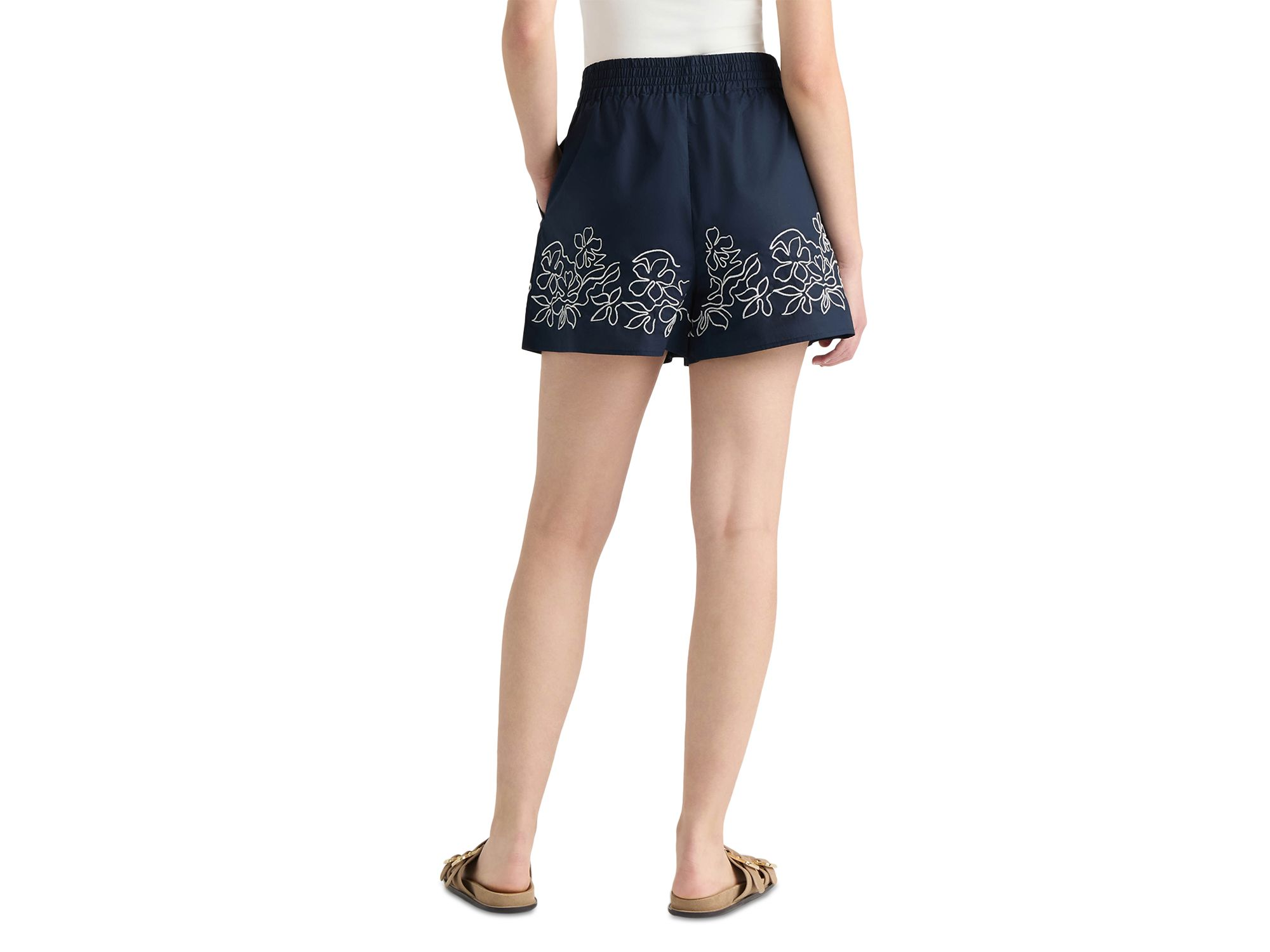Embroidered Pull On Shorts — Image 3