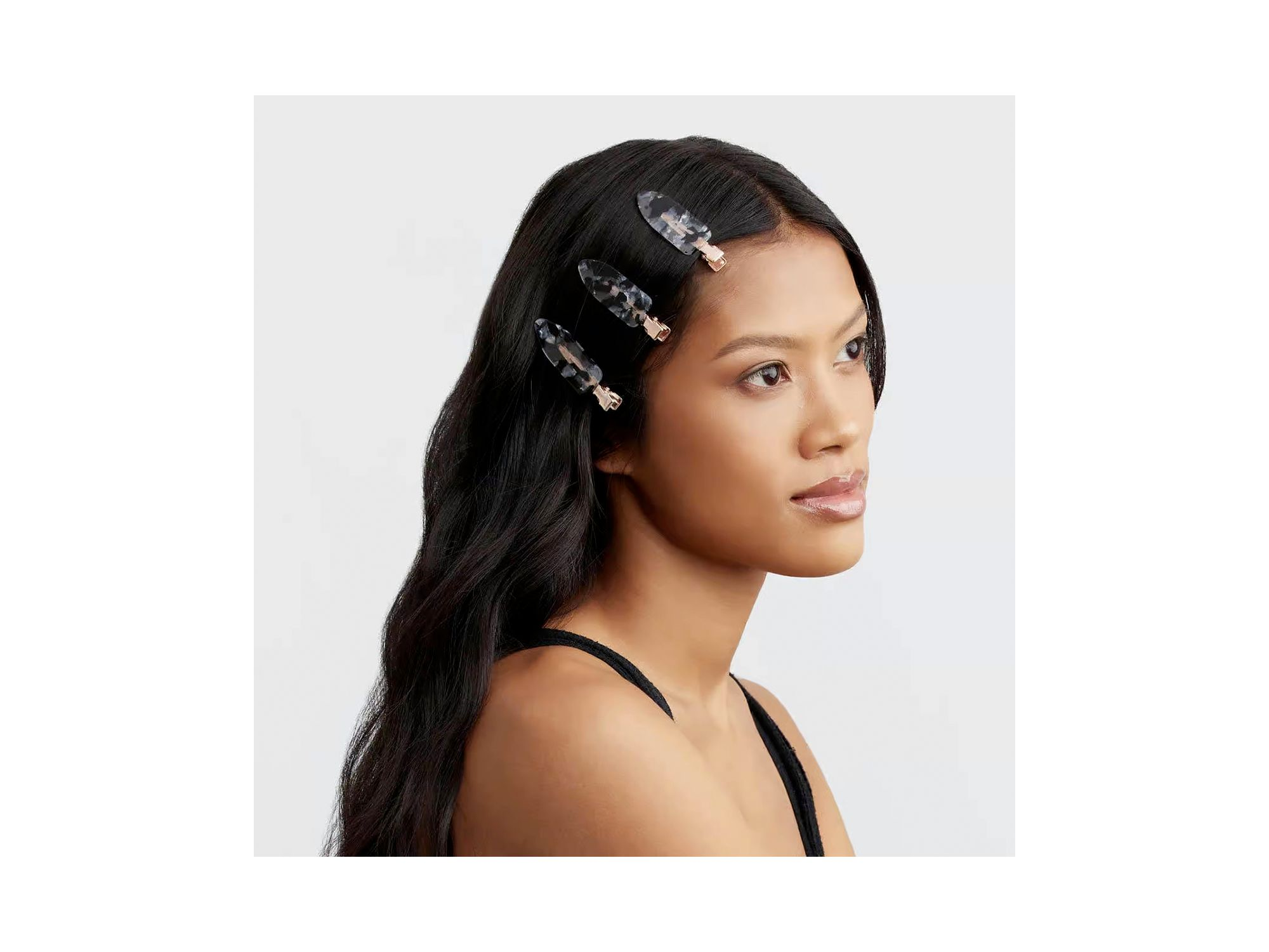 Creaseless Clips - Black Terrazo, Set of 4 — Image 3