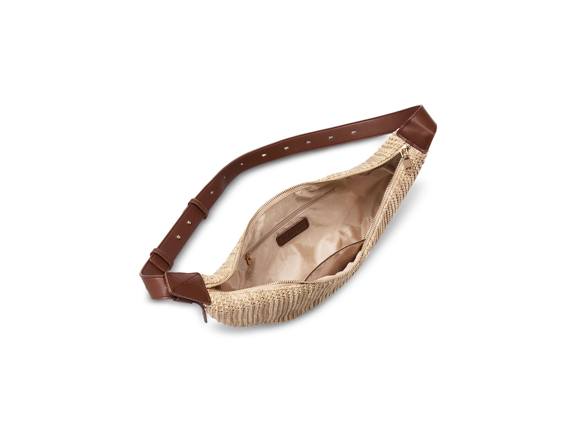 Raffia Medium Sling Belted Hobo Bag - Exclusive — Image 3